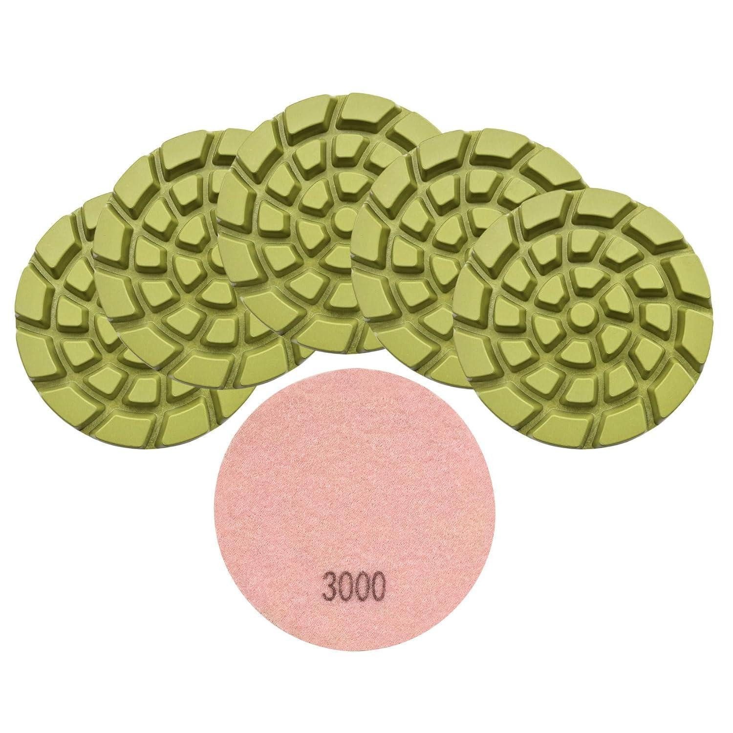 LuxusKollektion Polierpad Polierpads Diamant Beton Harzbindung 6 Stück 4 Zoll 3000 Grit #3000