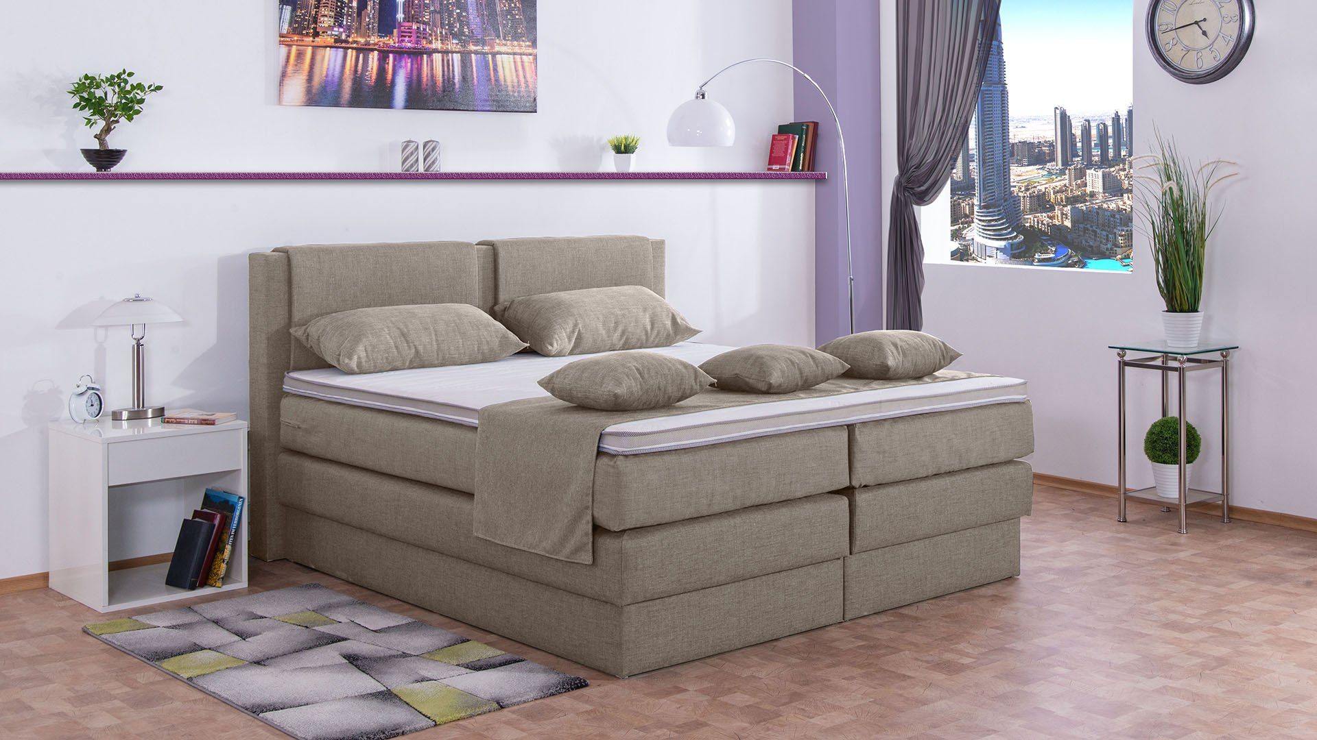Meisterbetten Boxspringbett Dora (mit Bettkasten, 7-Zonen günstig online kaufen