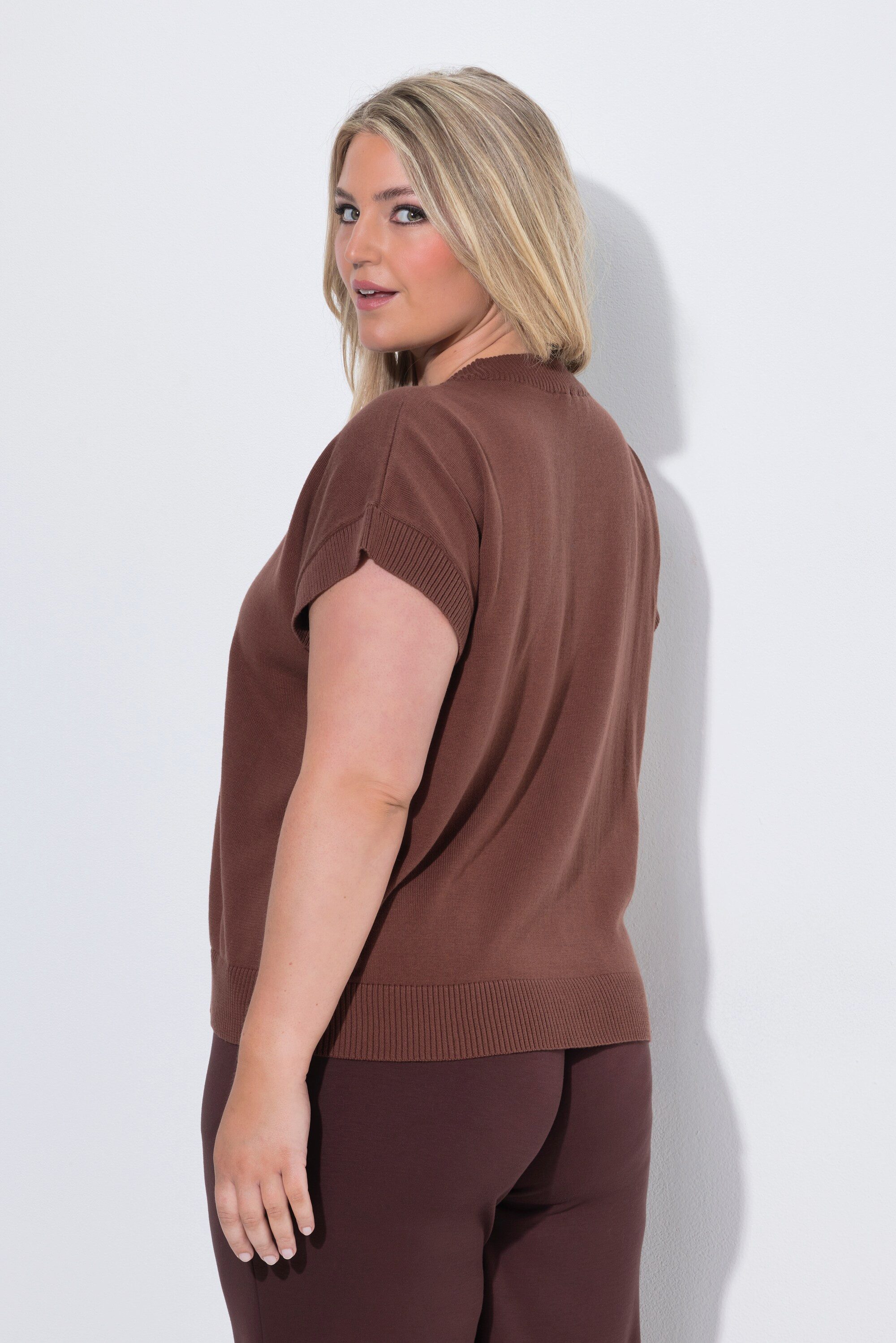 MIAMODA Pullunder Pullunder Loose Fit breite Rippbündchen