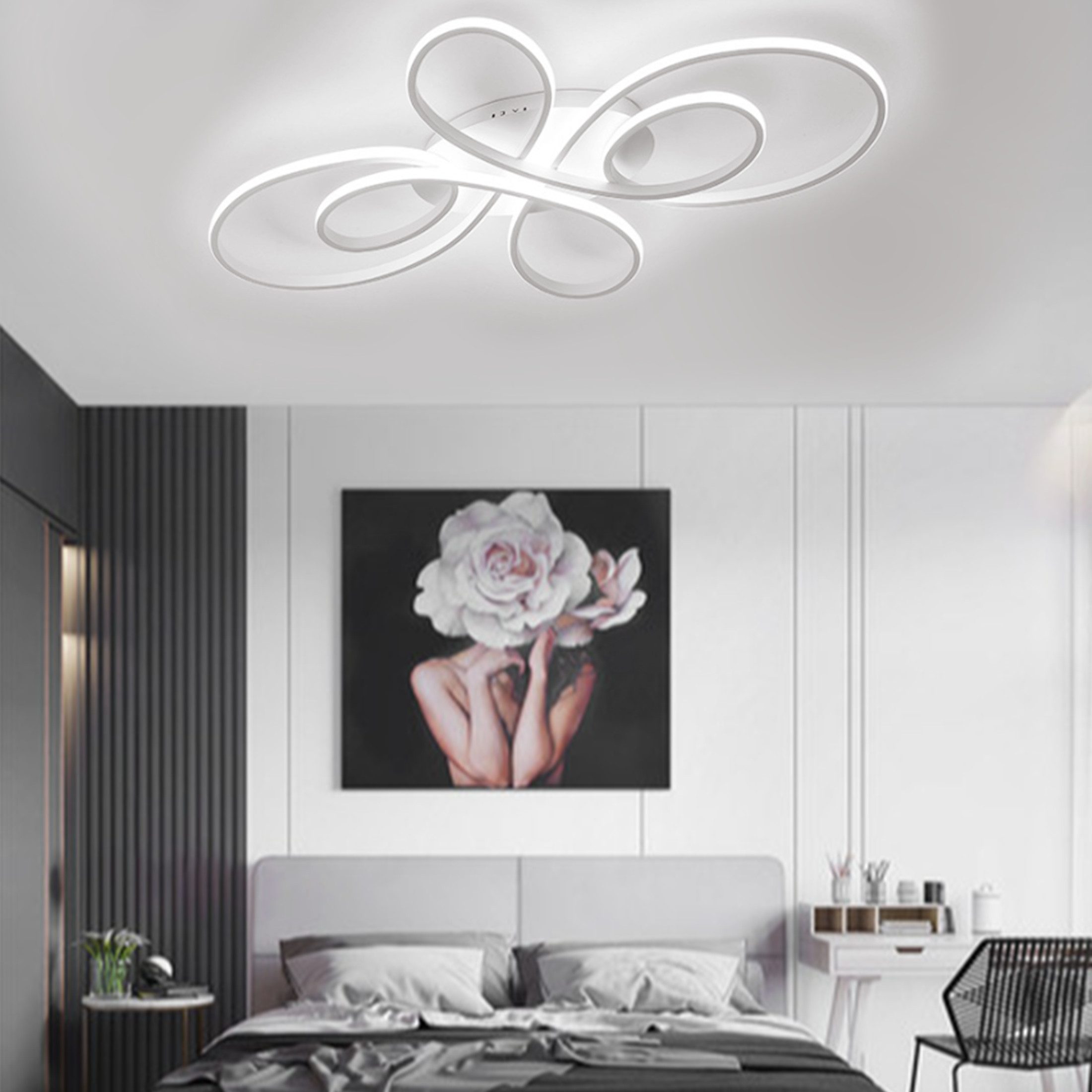 YINDN Deckenleuchte 80*50cm LED Deckenleuchten, Stufenlos günstig online kaufen