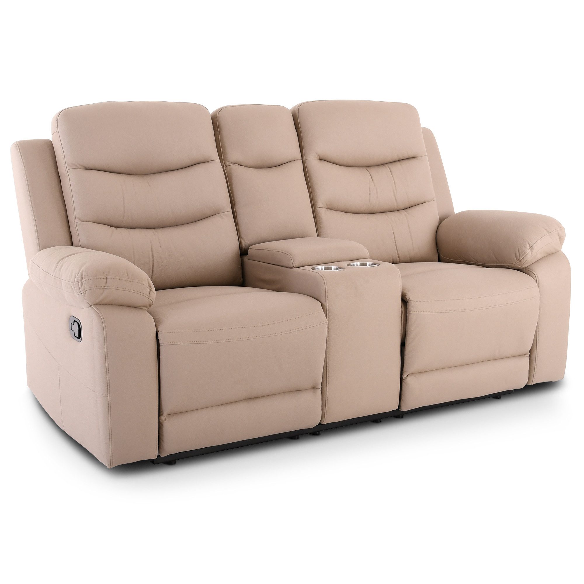 2-Sitzer Kinosessel, 2er-Fernsehsessel, mechanisch, Pixx