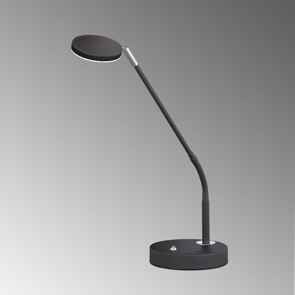 etc-shop Schwarz Schreibtischlampe LED- Büroleuchte Schreibtischlampe, Beistelllampe Tischleuchte