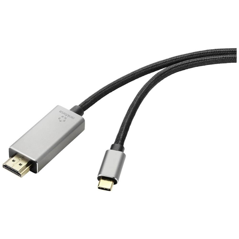 Renkforce USB-C® / HDMI Adapterkabel HDMI-Kabel, Ultra HD (8K), Äußerst ...