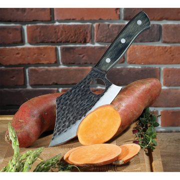 ZASSENHAUS Universalmesser Kochmesser mit Lederscheide Farmer, (Stück, 1 St., Messer mit Lederscheide), Universalmesser Outdoormesser