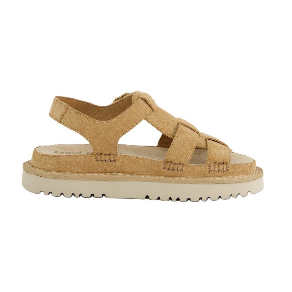 Paul Green Paul Green - Soft Velour Dakar - Braun Sandalette