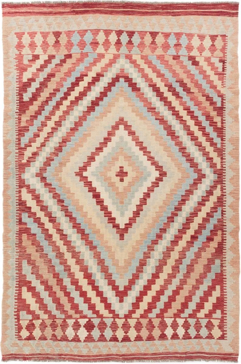 Orientteppich Kelim Afghan 201x301 Handgewebter Orientteppich, Nain Trading, rechteckig, Höhe: 3 mm | Kurzflor-Teppiche
