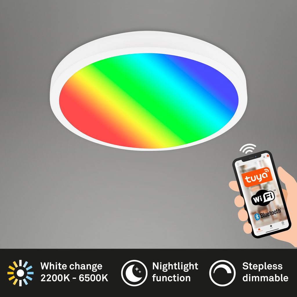 Briloner Leuchten LED Deckenleuchte 3480016, Dimmfunktion, LED fest integri günstig online kaufen