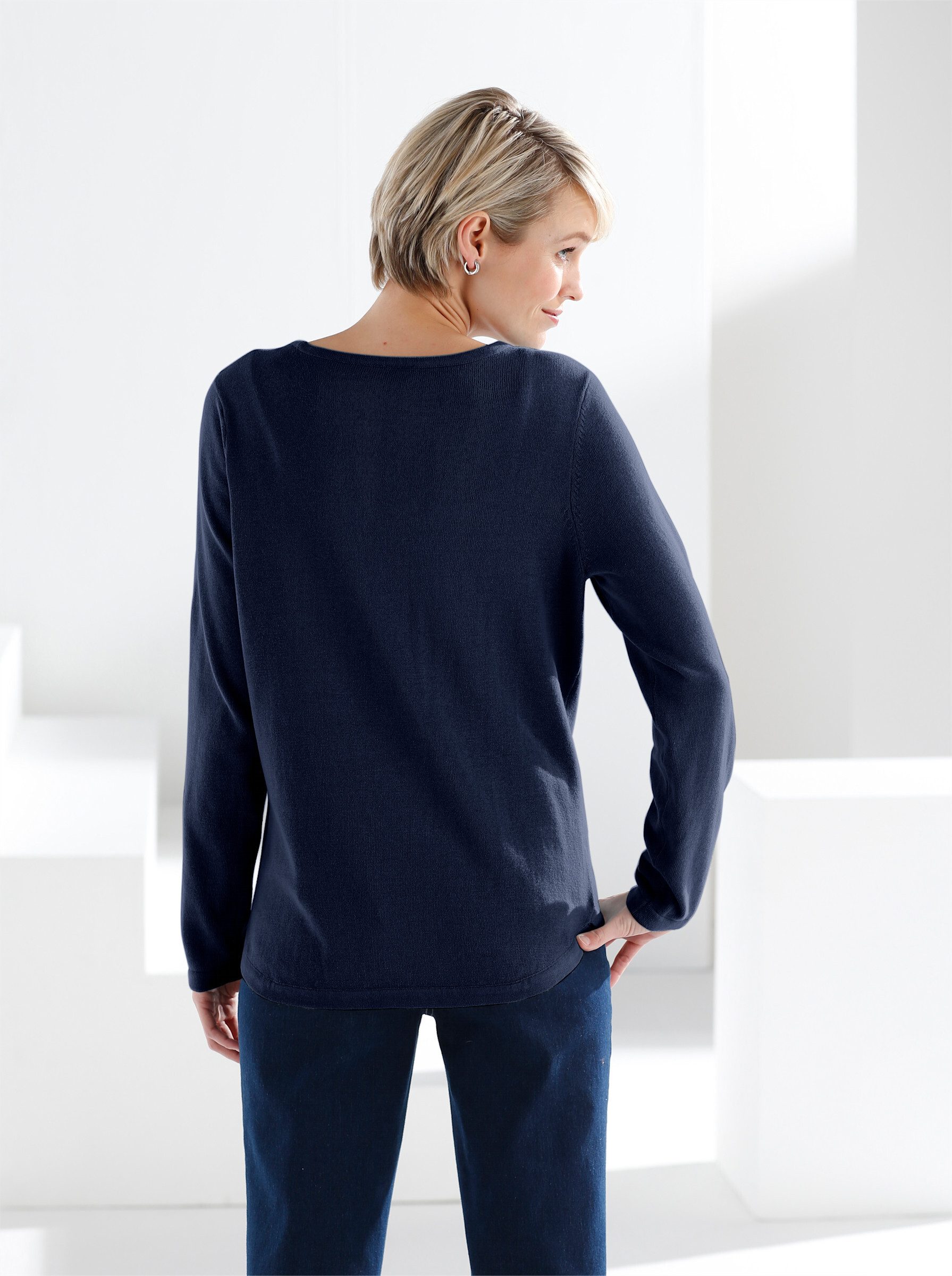 Sieh an! Strickpullover Baumwollpullover günstig online kaufen