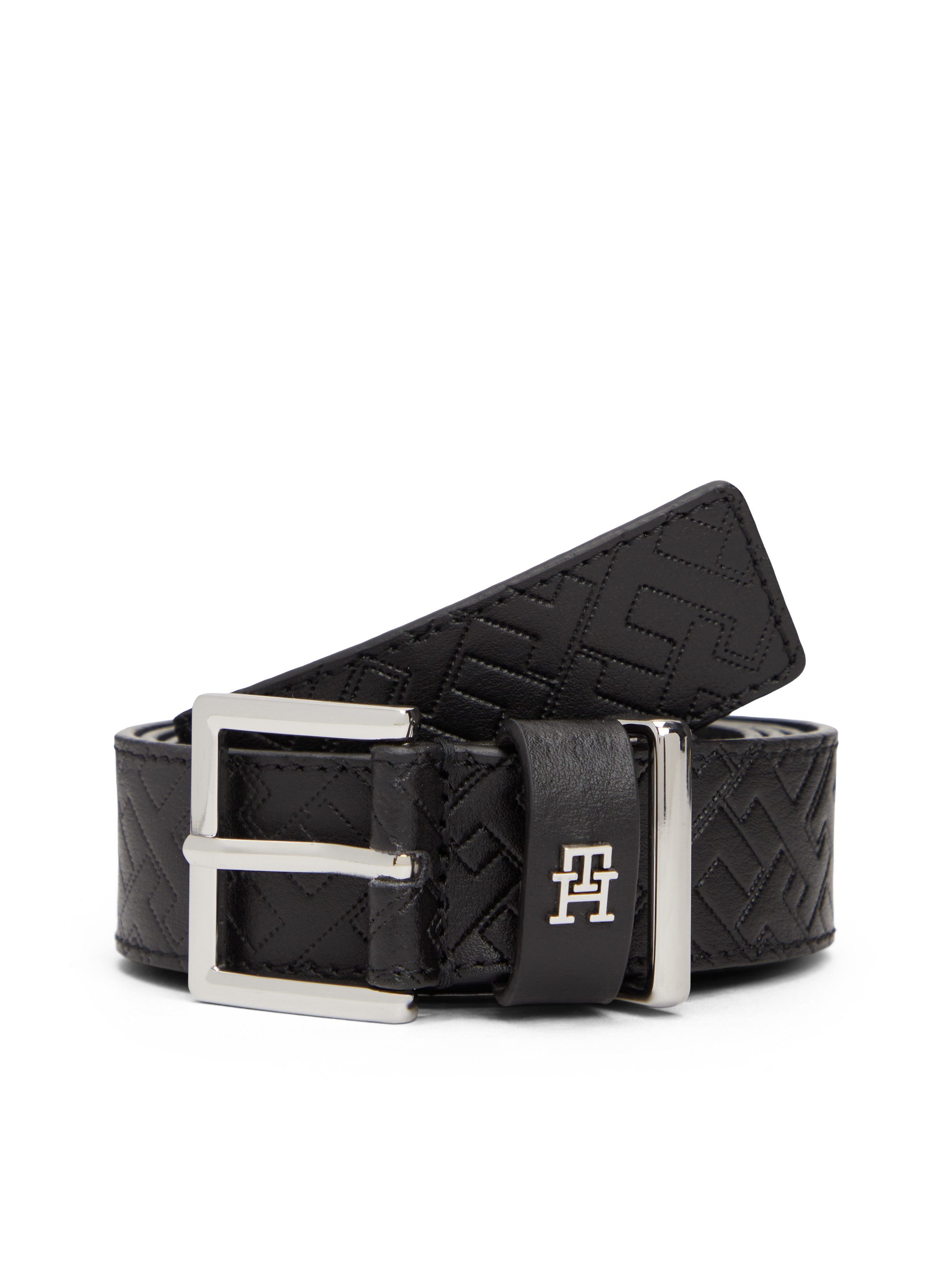 Tommy Hilfiger Ledergürtel TH SQUARE MONO mit TH-Monogramm, Breite: 3 cm günstig online kaufen