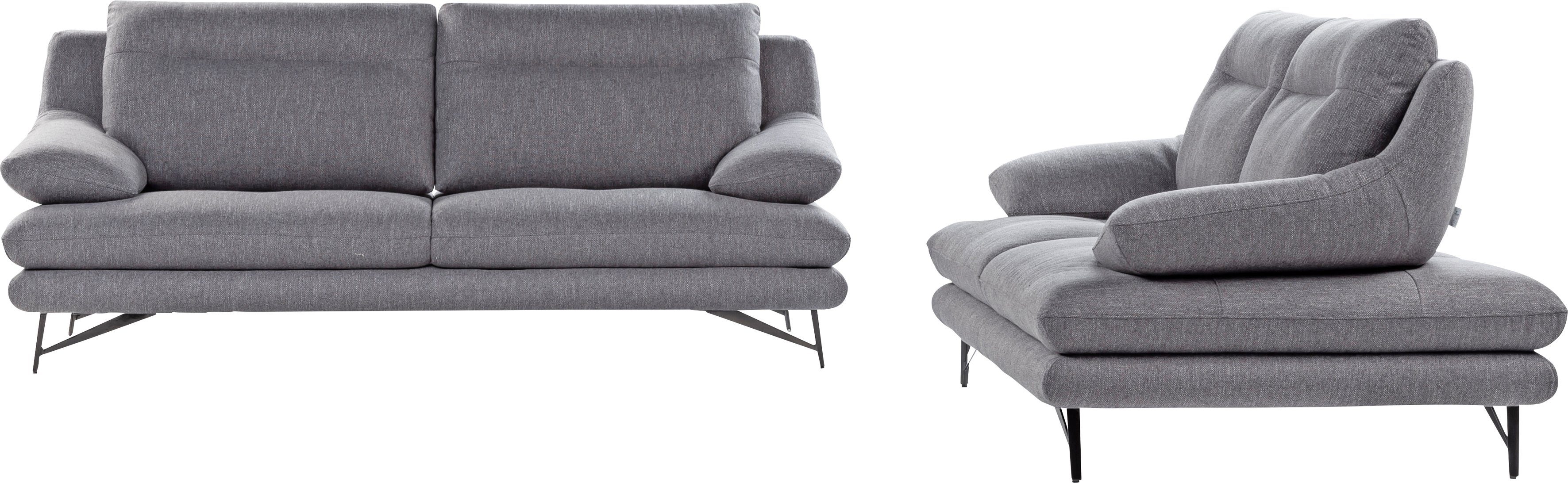 CALIA ITALIA 2-Sitzer Cezanne, italienisches Designsofa mit erstklassigem Sitzkomfort, wahlweise mit Sitztiefenverstellung