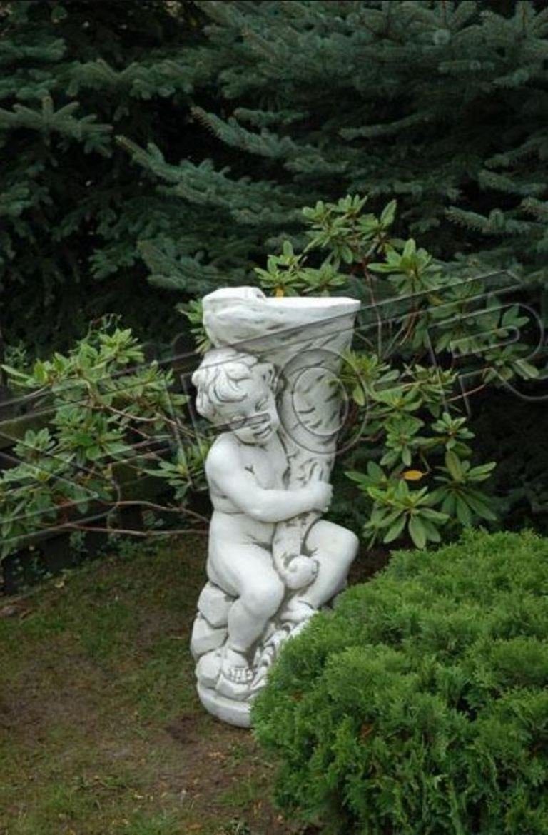 Figuren Skulptur Engel 98cm Statue Skulpturen Grab Skulptur Garten Design Statuen JVmoebel Figur