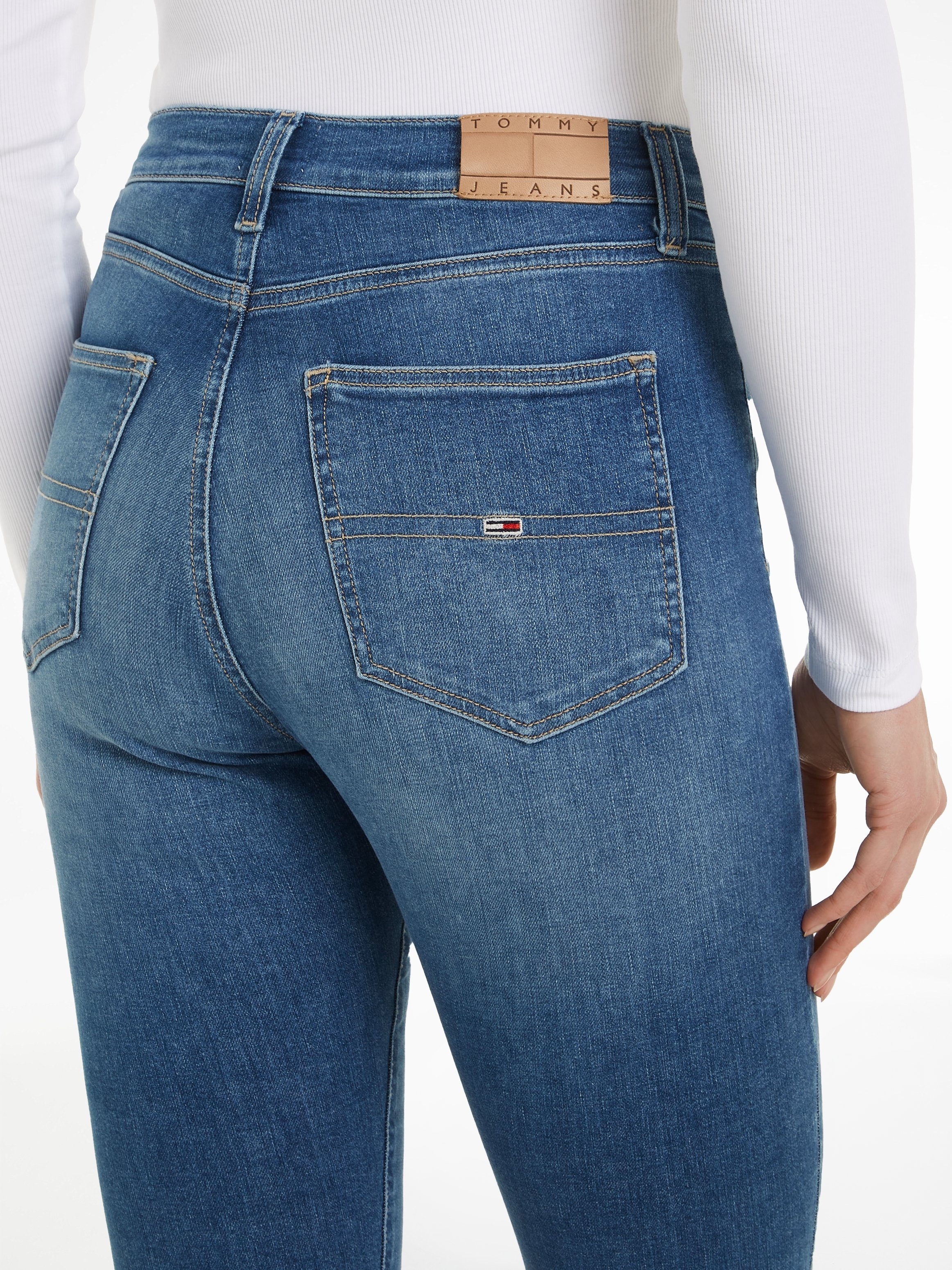 Jeans Medium2 Tommy Sylvia Ledermarkenlabel Denim mit Bequeme Jeans