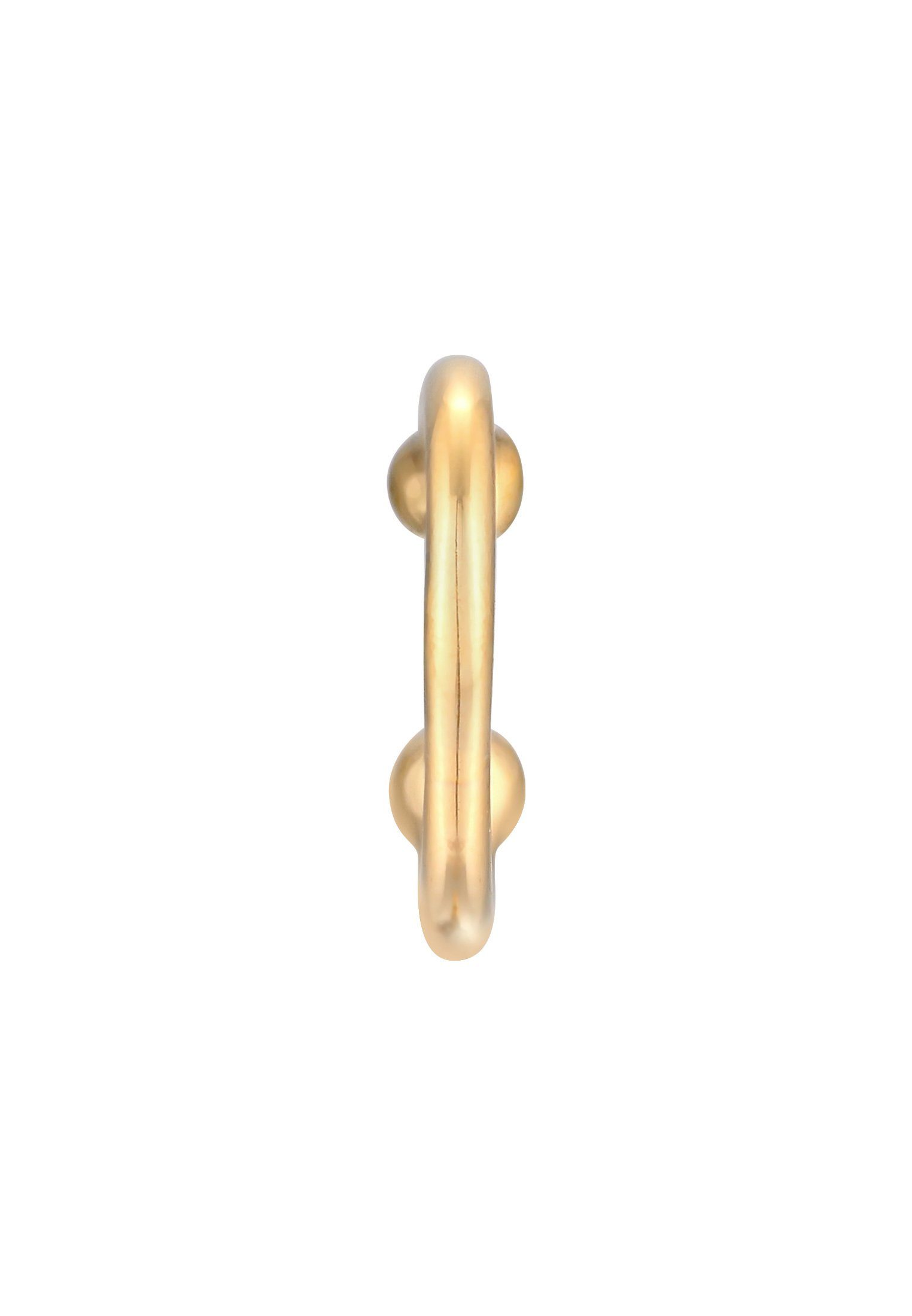 Gold Septum Basic ClipOn Single-Ohrstecker 925 Elli Nasenpiercing Silber Kugel