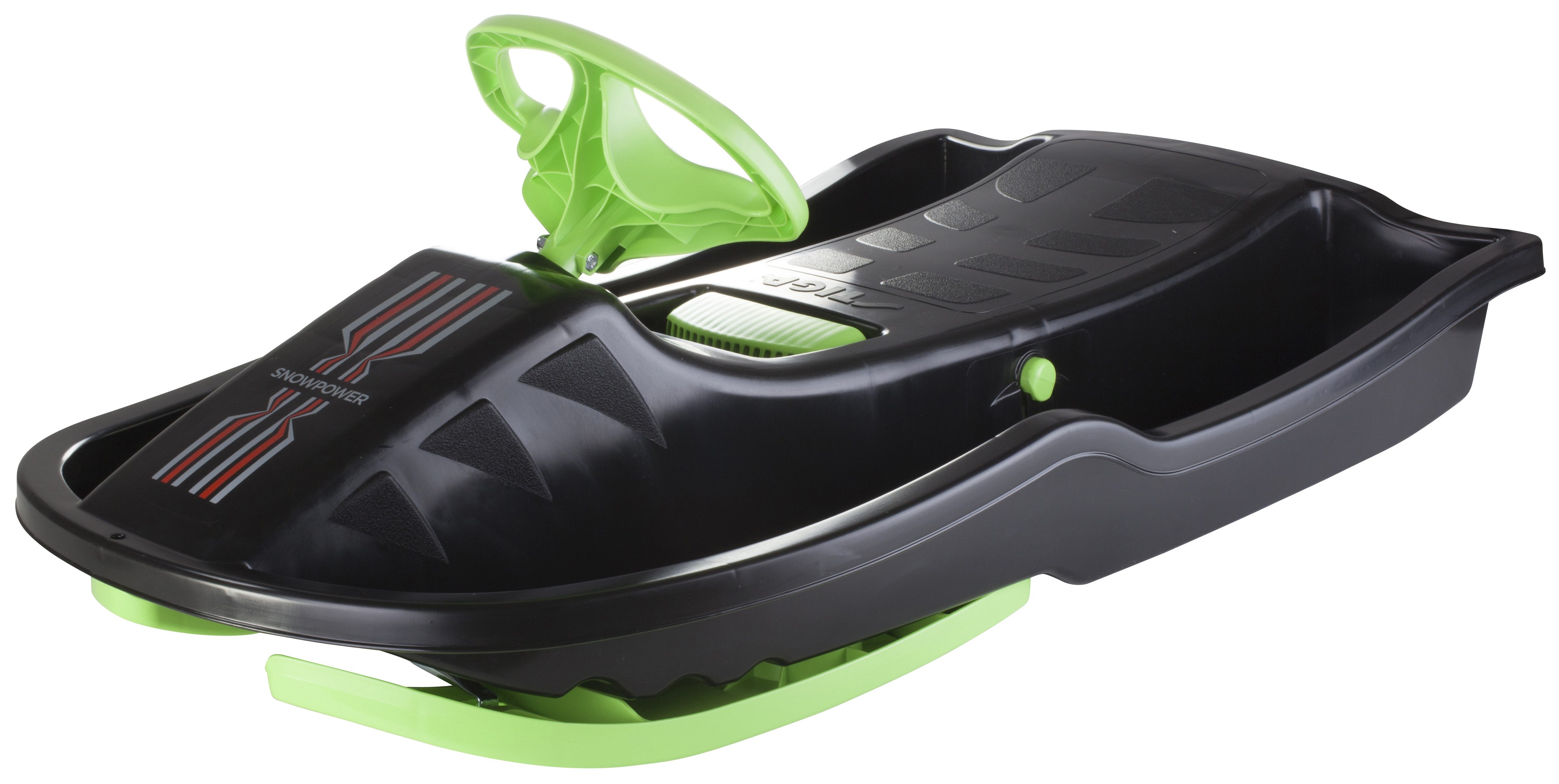 STIGA Sports Lenkschlitten Snow Power Lenkrodel, Leichter Sportrodel für Kinder aus Kunststoff