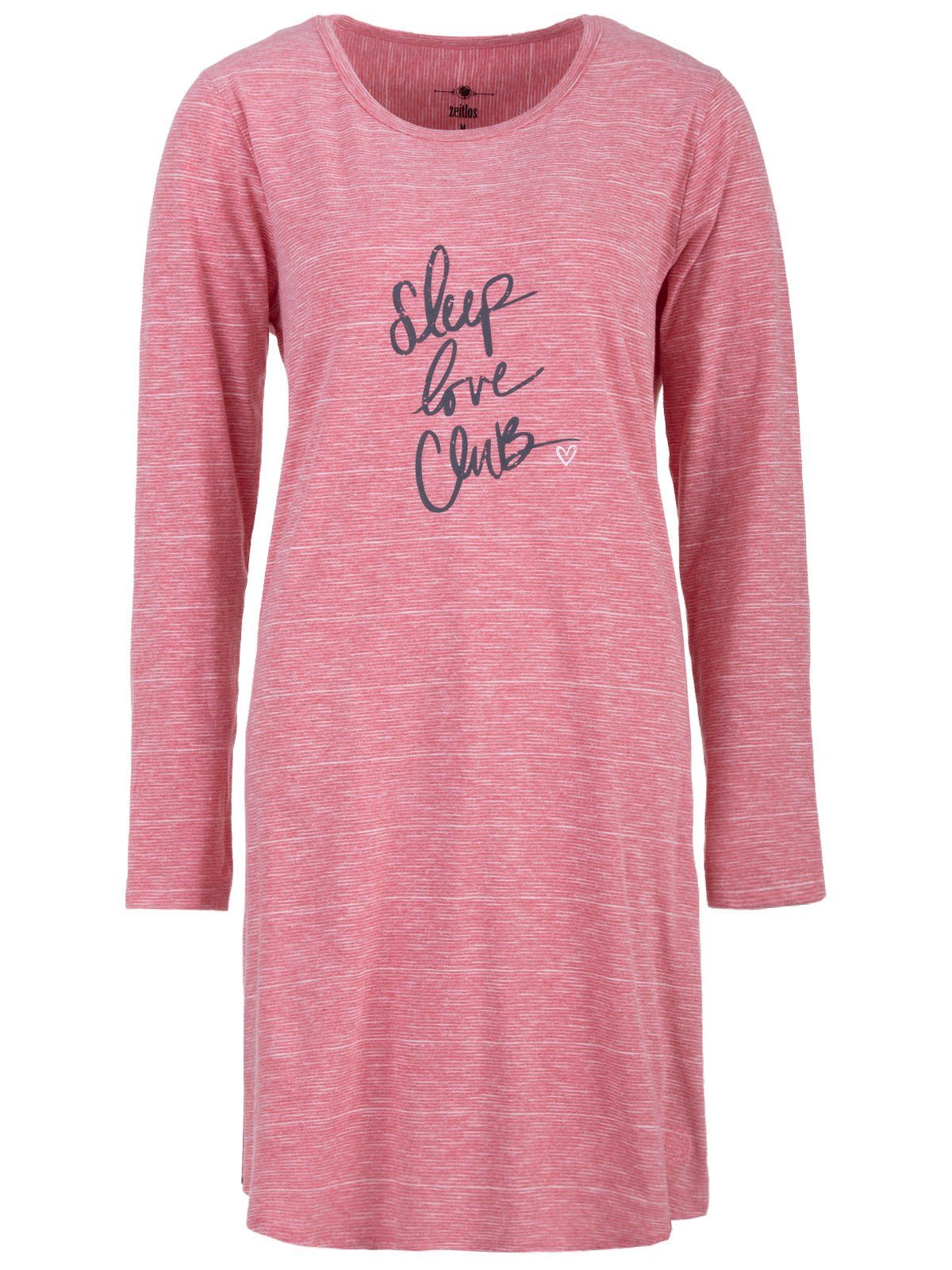 zeitlos Nachthemd Nachthemd Langarm - Melange günstig online kaufen