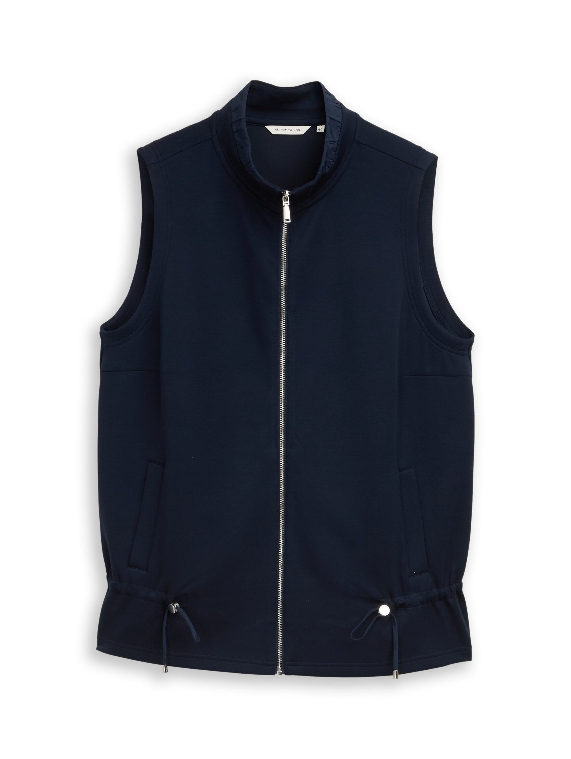 TOM TAILOR PLUS Sweatweste Sweatvest stand up collar