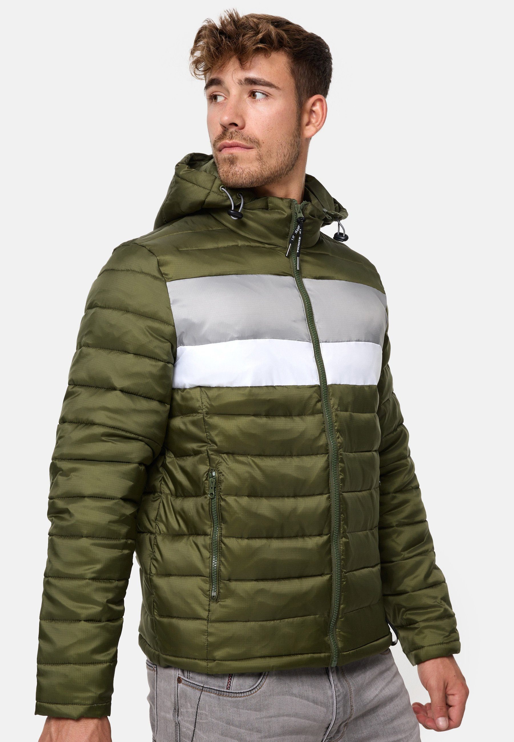 Indicode Sommerjacke Hampshire mit elastischen Bündchen günstig online kaufen