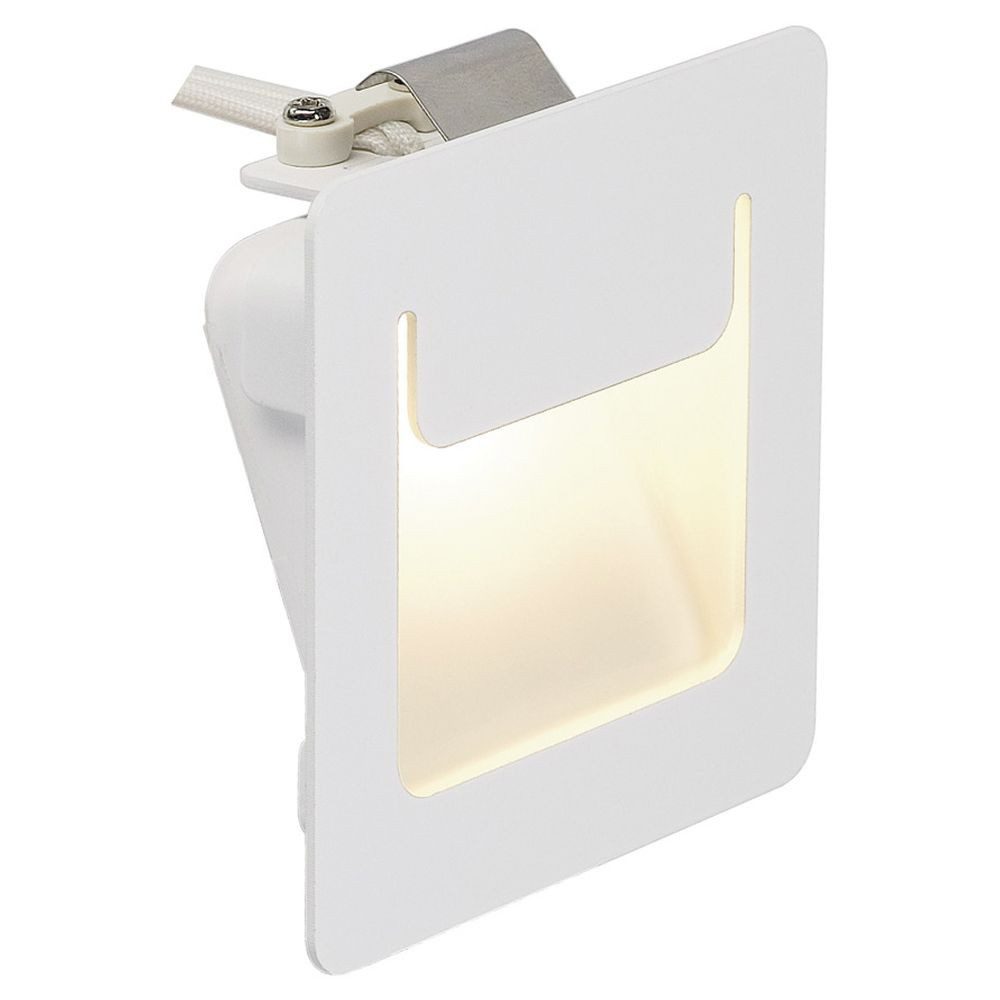 SLV Einbauleuchte LED Wandeinbauleuchte Downunder Pur, weiß, 3000K, LED