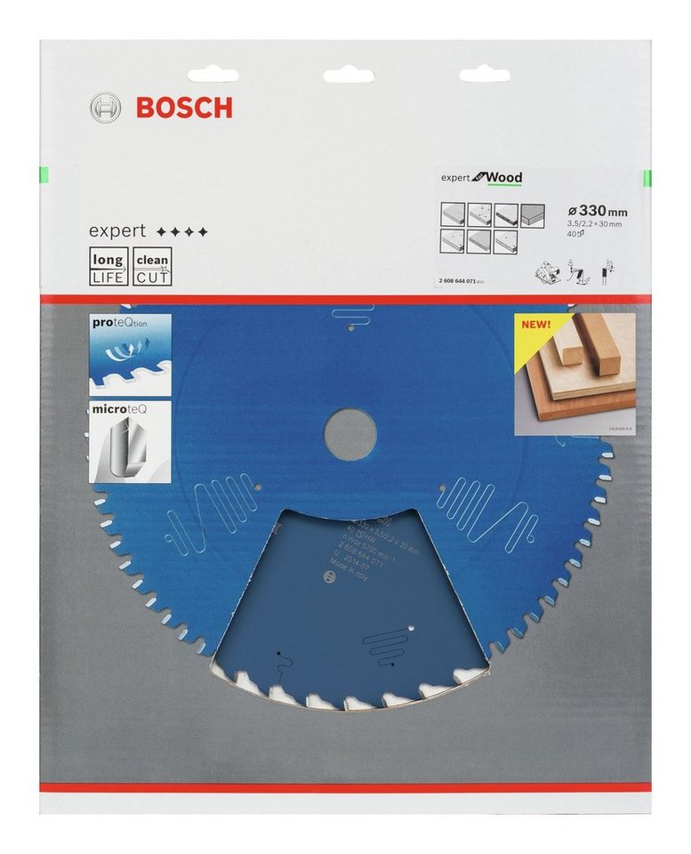 Thumbnail - BOSCH Kreissägeblatt, Expert for Wood, 330 x 30 x 3,5 mm, 40 Zähne