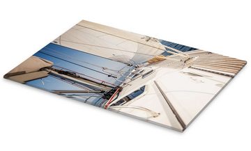 Posterlounge Acrylglasbild Editors Choice, Segelschiff mit weißen Segeln, Wohnzimmer Modern Fotografie