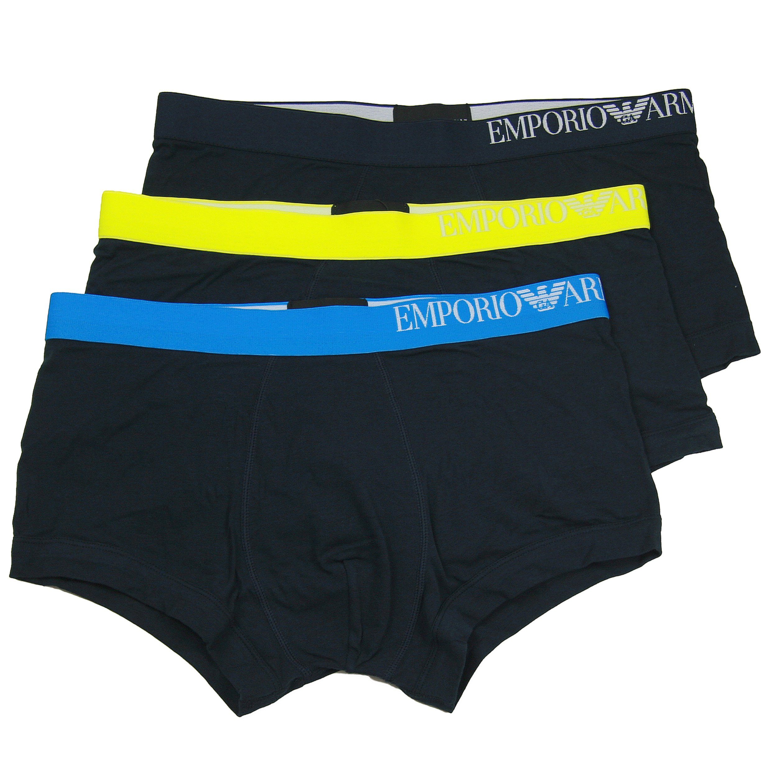 Emporio Armani Trunk »CS713« (3-St., 3er-Pack) Stretch Cotton Herren  Unterwäsche EA Underwear im Vorteilspack