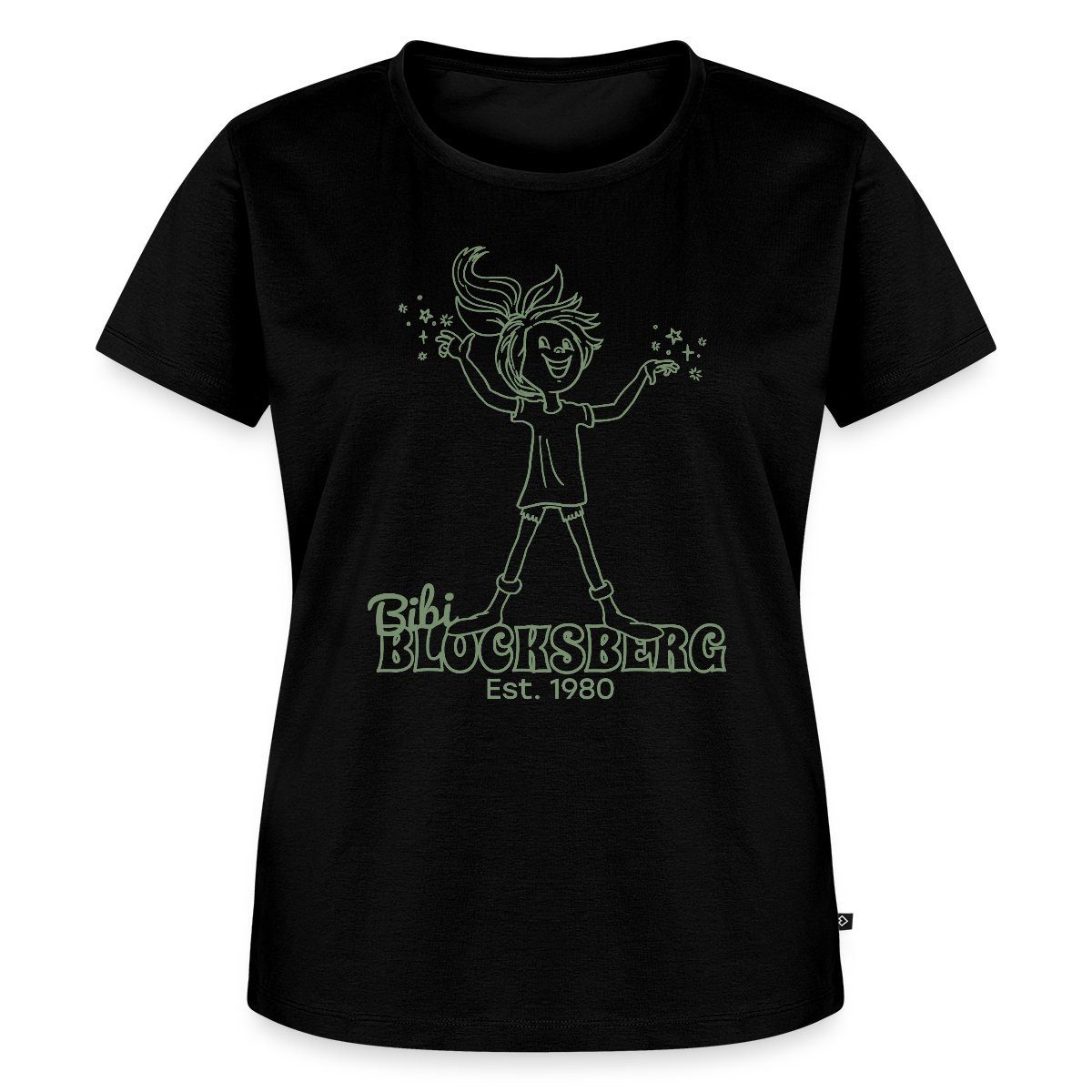 Spreadshirt T-Shirt Bibi Blocksberg Est. 1980 Frauen Premium T-Shirt (1-tlg)