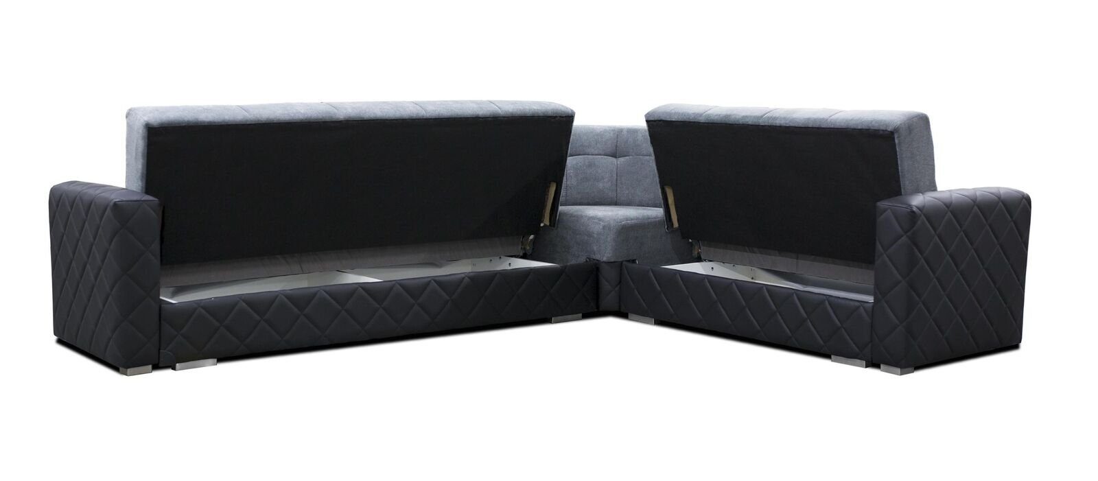 Ecksofa, Sofa Couch Stoff Modern Wohnlandschaft Form Textil Luxus JVmoebel Ecken L