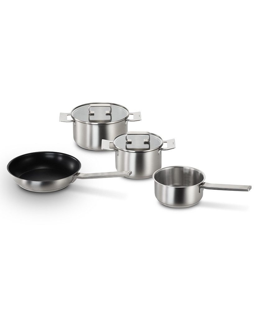 BOSCH Kochtopf HEZ9SE040, Edelstahl (4-tlg), 4-teiliges Set