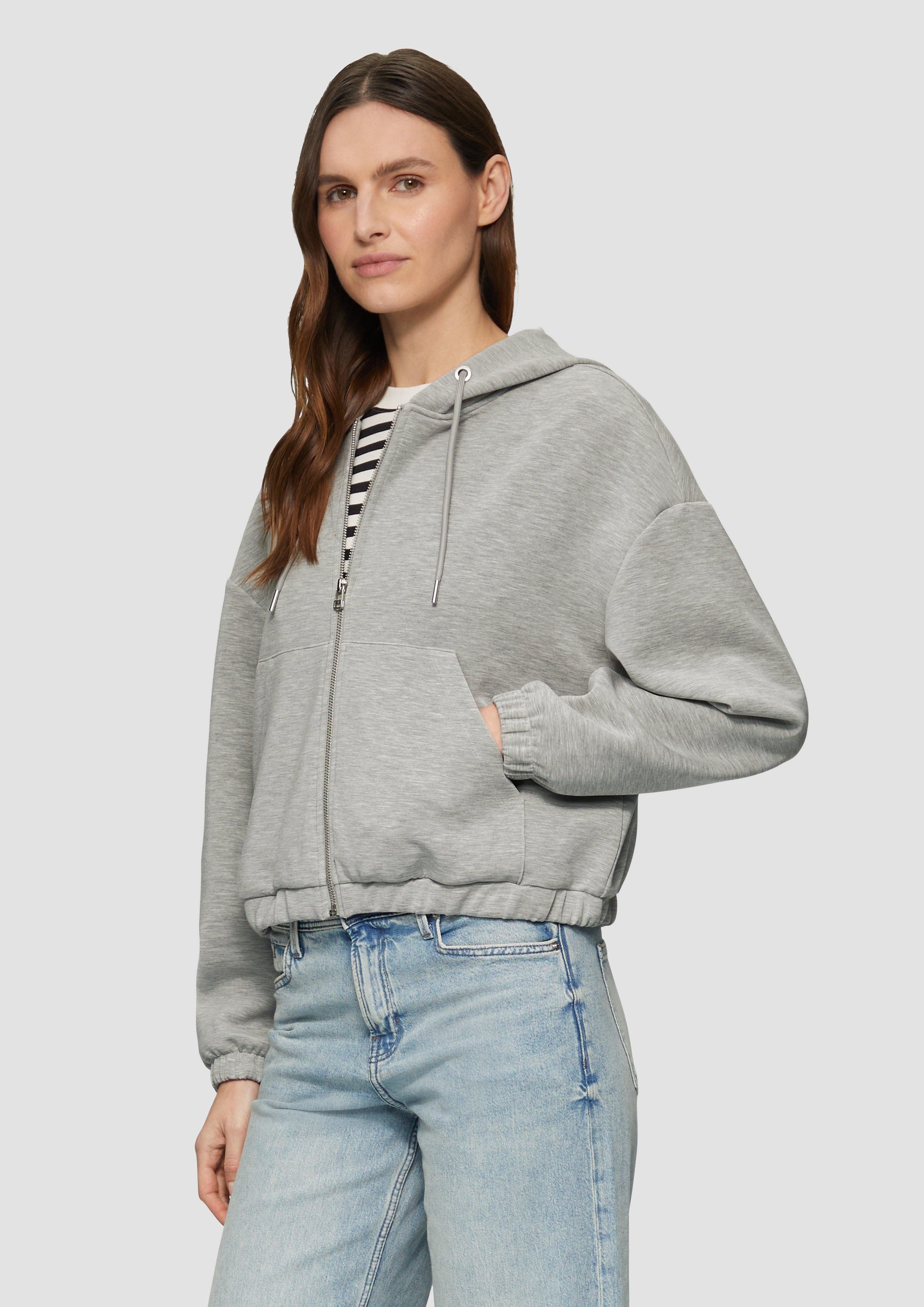 s.Oliver Sweatshirt Scuba-Sweatjacke aus Modalmix im günstig online kaufen