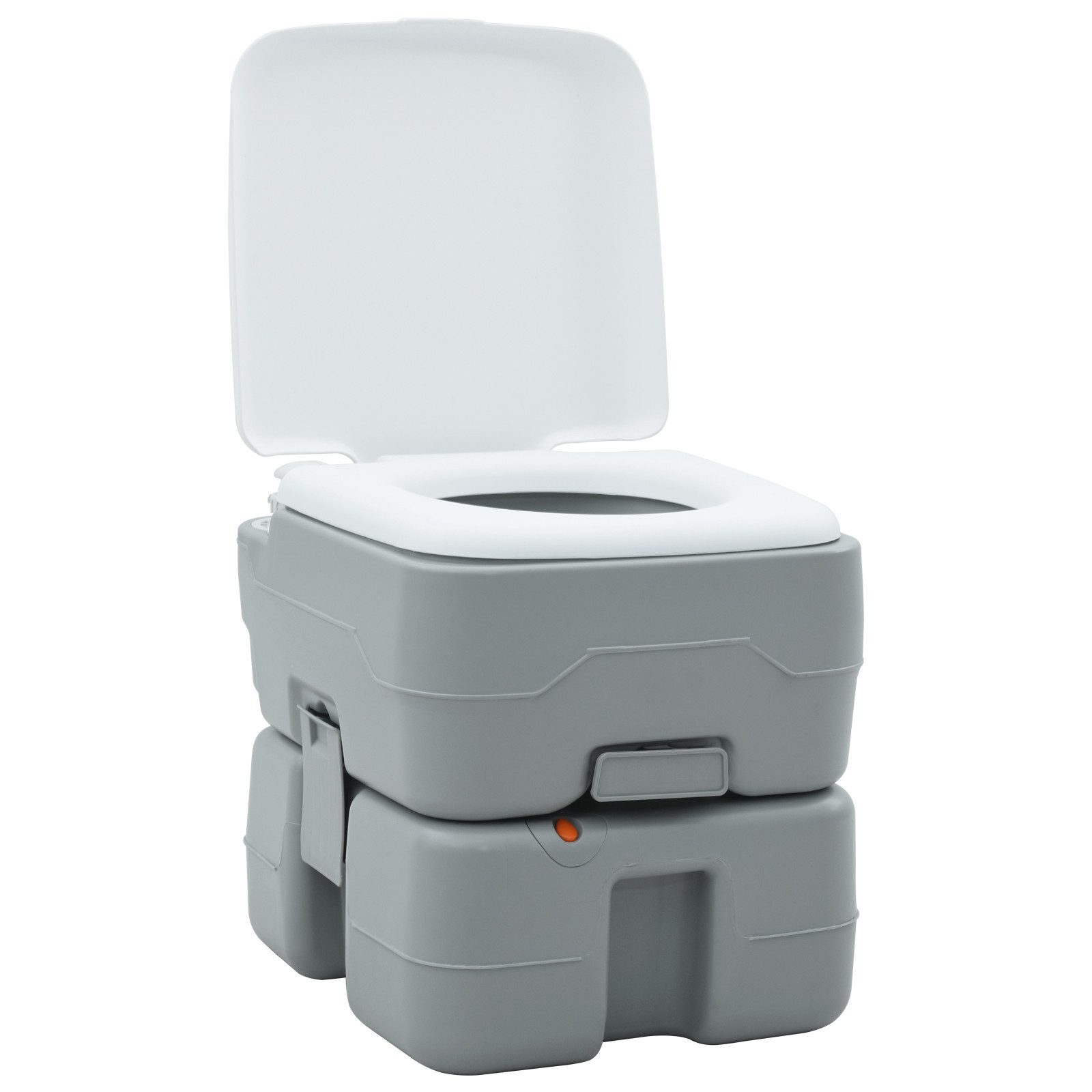 Thumbnail - vidaXL Campingtoilette Campingtoilette Tragbar Grau 10L Frischwasser 20L Abwassertank, (1-St)