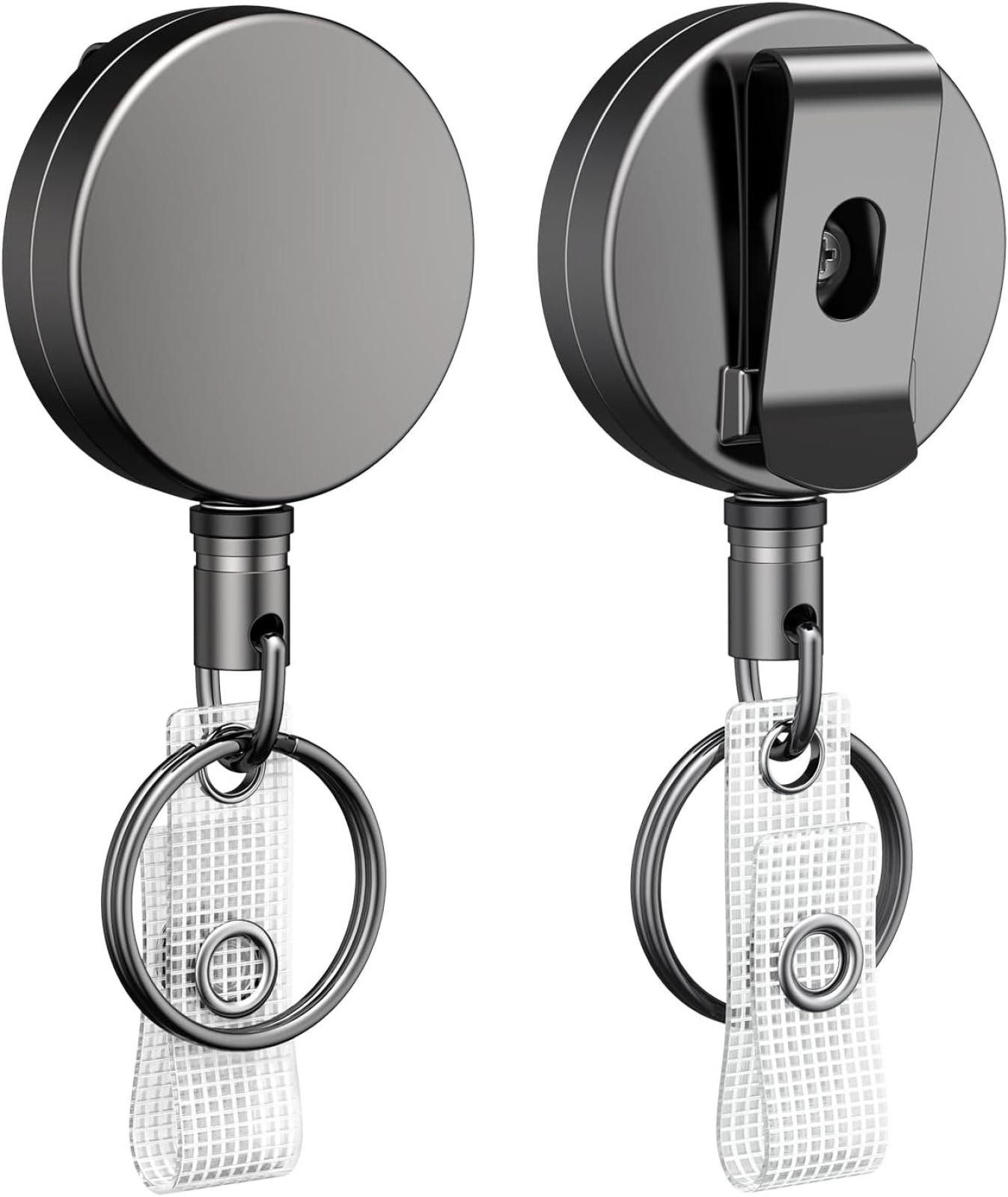 FELIXLEO Schlüsselanhänger 8 Pack Heavy desty Badge Reel, Ausziehbar Ausweishalter (1-tlg)
