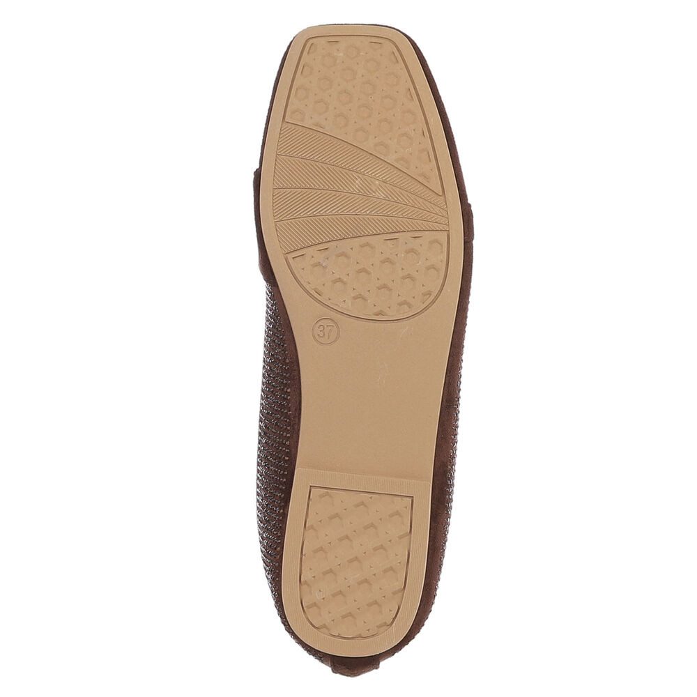 Ital-Design Elegante Loafers mit Schnalle für Damen - Bequem und stilvoll Slipper (91261599) Blockabsatz Mokassins in Braun