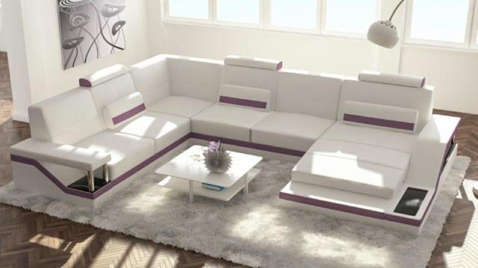Sofa Europe JVmoebel U-Form Couch Wohnlandschaft, Polster Made Ecksofa Designer Ecksofa in