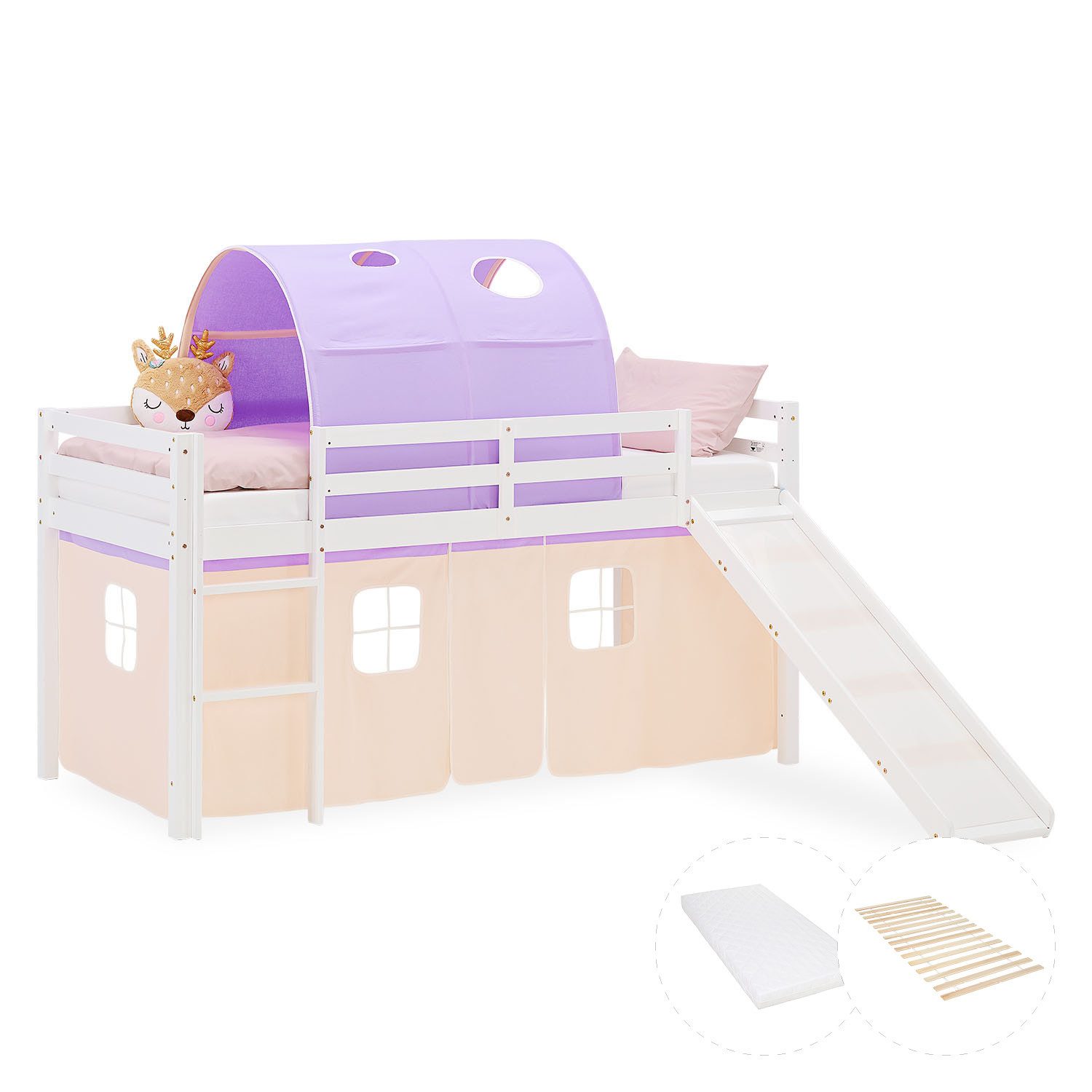 Homestyle4u Hochbett 90x200 Stockbett Kinderbett Holz günstig online kaufen