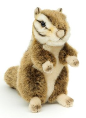 Uni-Toys Kuscheltier Streifenhörnchen, stehend - 18 cm (Höhe) - Plüsch-Chipmunk, Plüschtier, zu 100 % recyceltes Füllmaterial