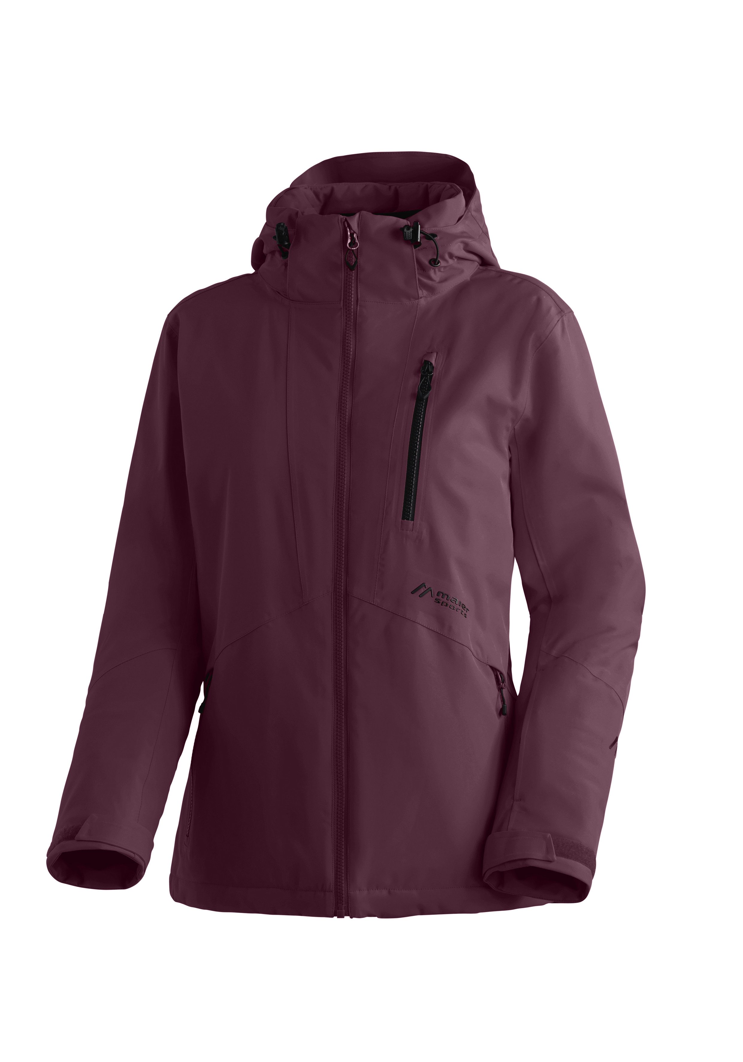 Maier Sports Skijacke Straja Damen Winterjacke, wind/wasserdicht, 3 RV-Taschen und Kapuze