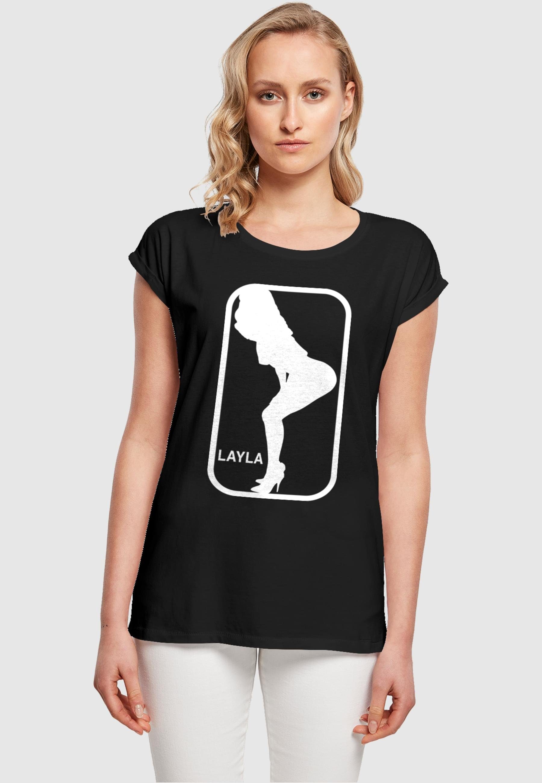 Merchcode T-Shirt Damen Ladies Dance T-Shirt X (1-tlg) black Layla