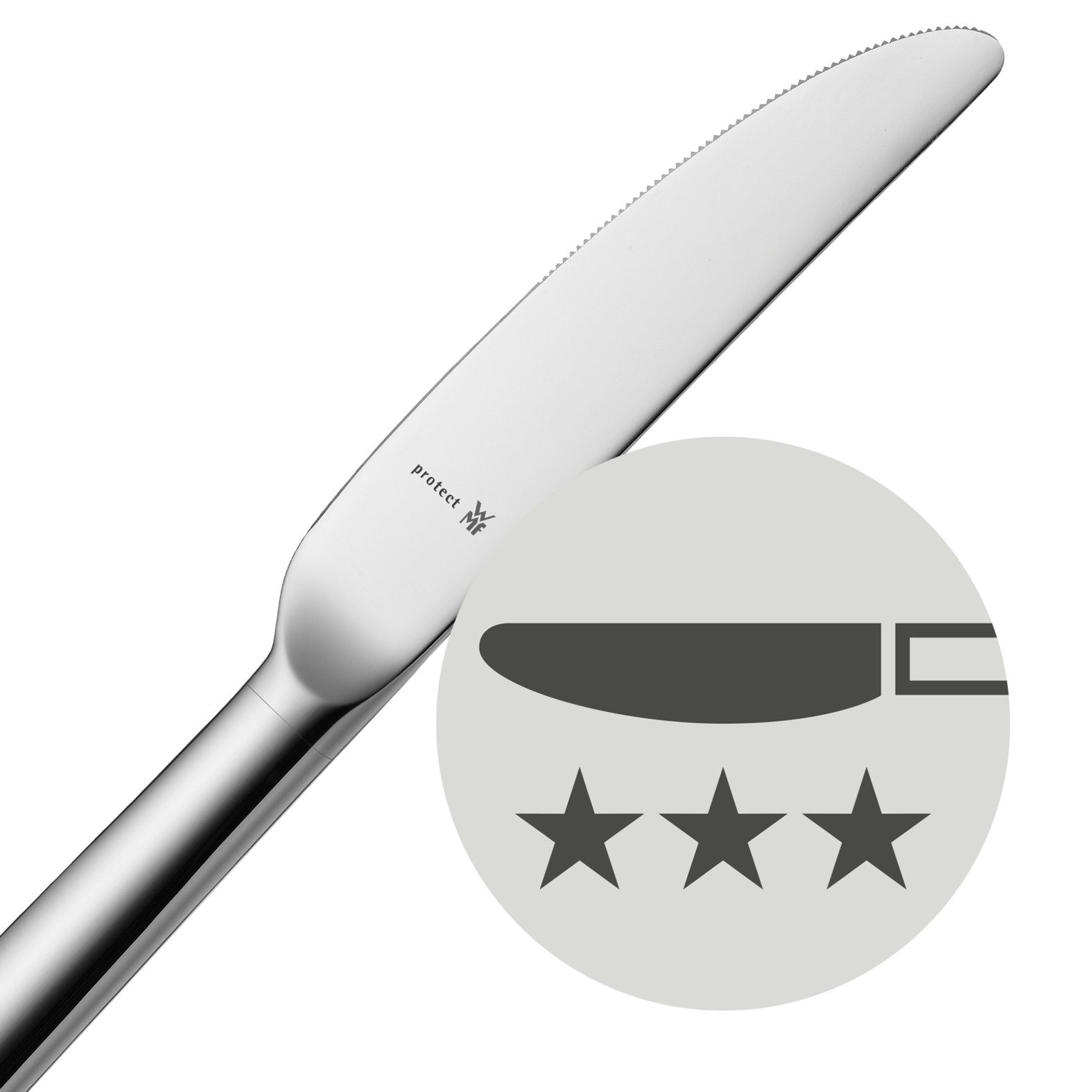 WMF Besteck-Set Fächer Besteck-Set, 30-teilig, Cromargan protect®, Cromargan protect, Cromargan protect, glänzend, kratzbeständig, spülmaschinengeeignet