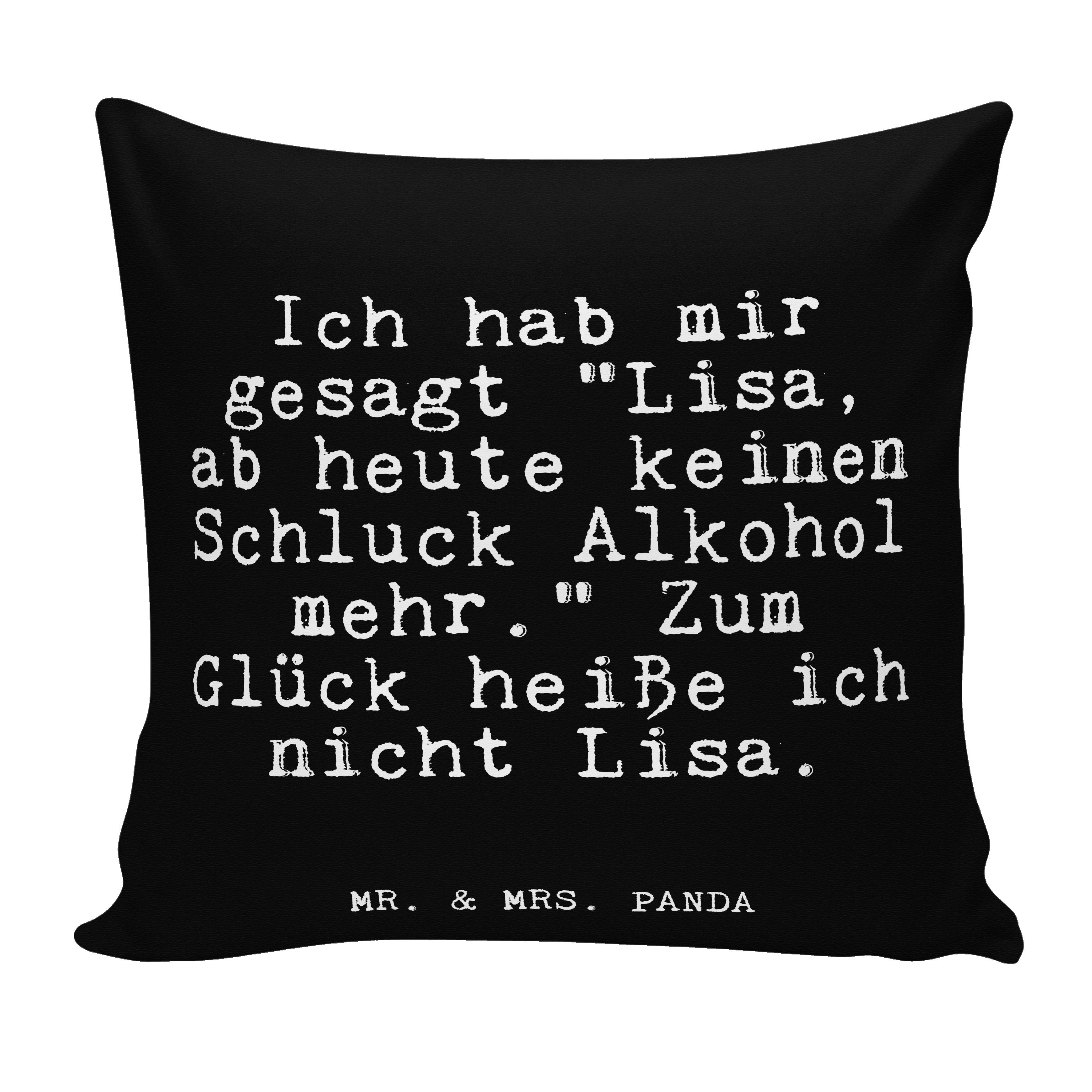 Mr. & Mrs. Panda Dekokissen »Ich hab mir gesagt... Schwarz Geschenk
