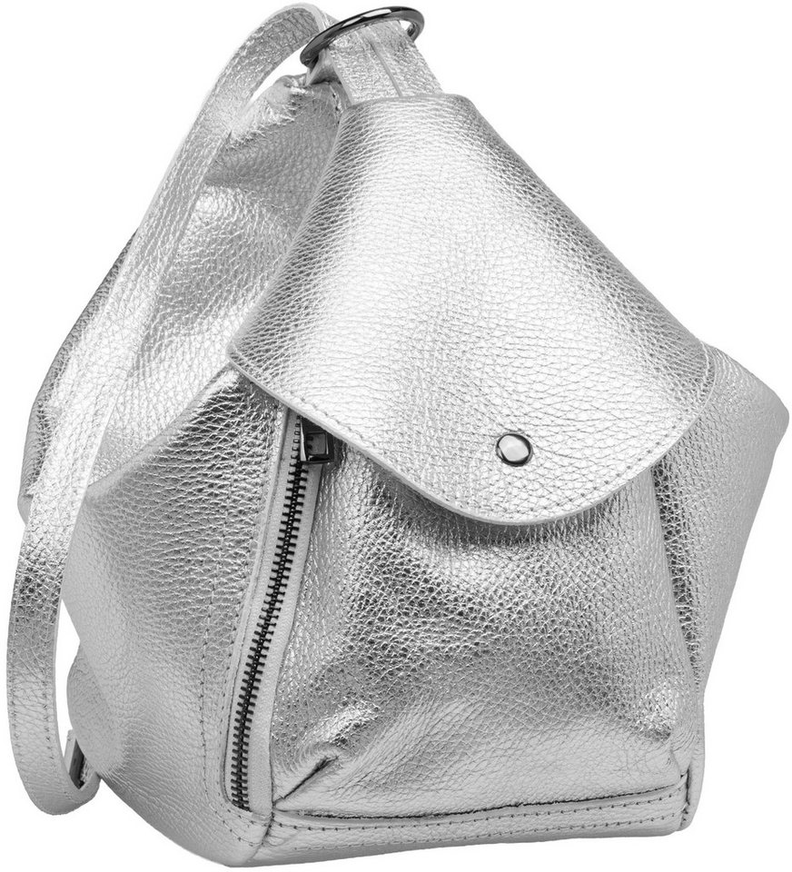 Caspar Cityrucksack 2in1 Leder Schultertasche Damen Tasche- PREMIUM LINE - Modell No.788