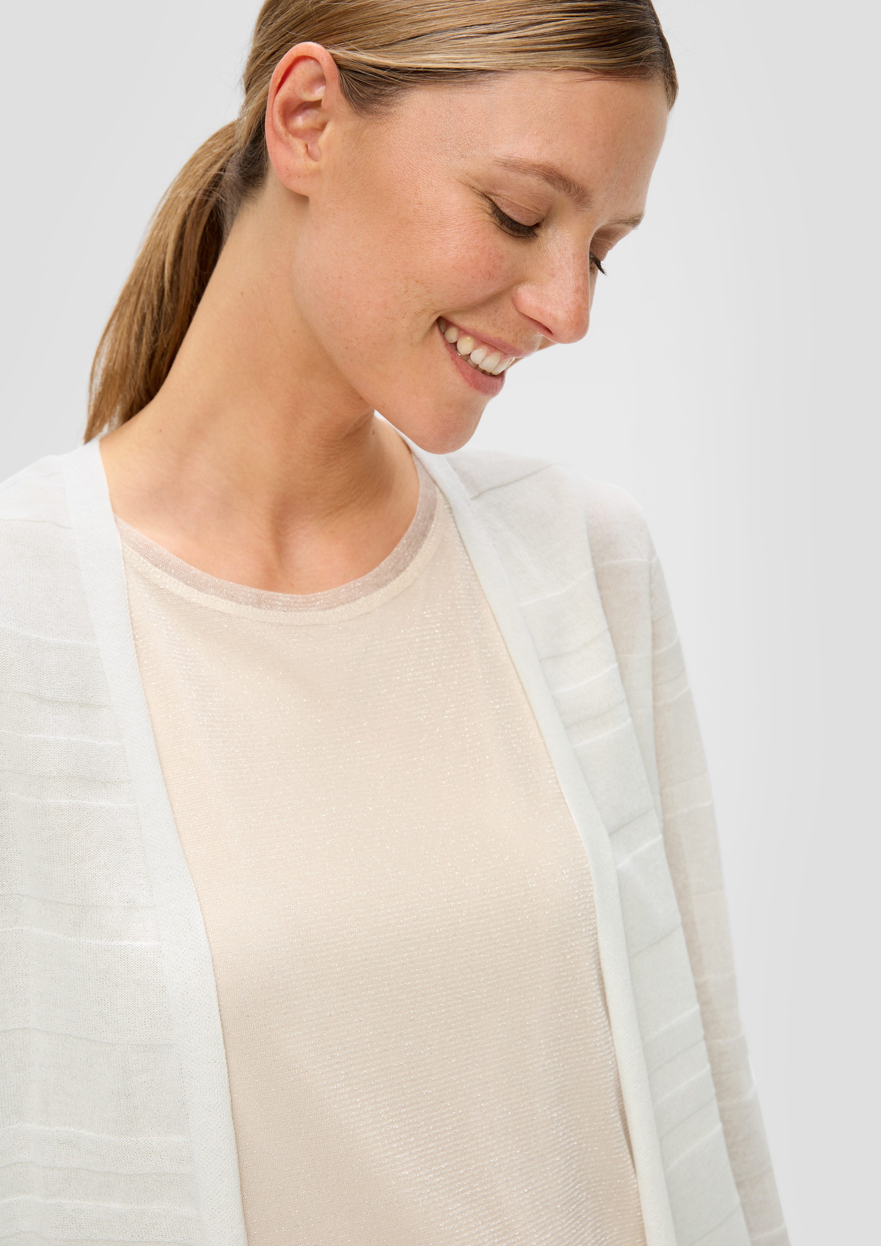 s.Oliver Strickjacke Cardigan mit Musterstruktur günstig online kaufen