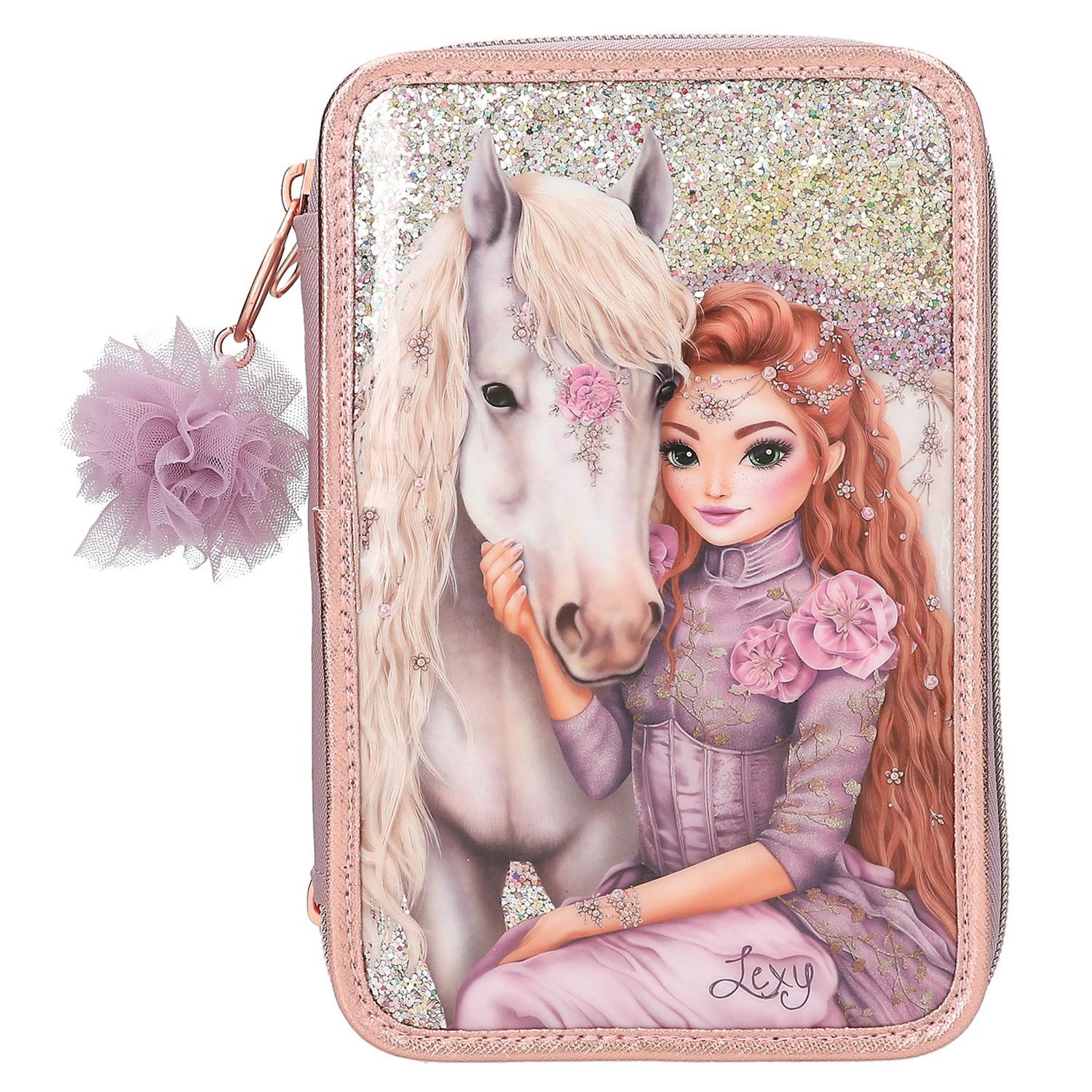 Depesche Freizeitrucksack Depesche 3-Fach Federtasche TOPModel VIVA VIOLET günstig online kaufen