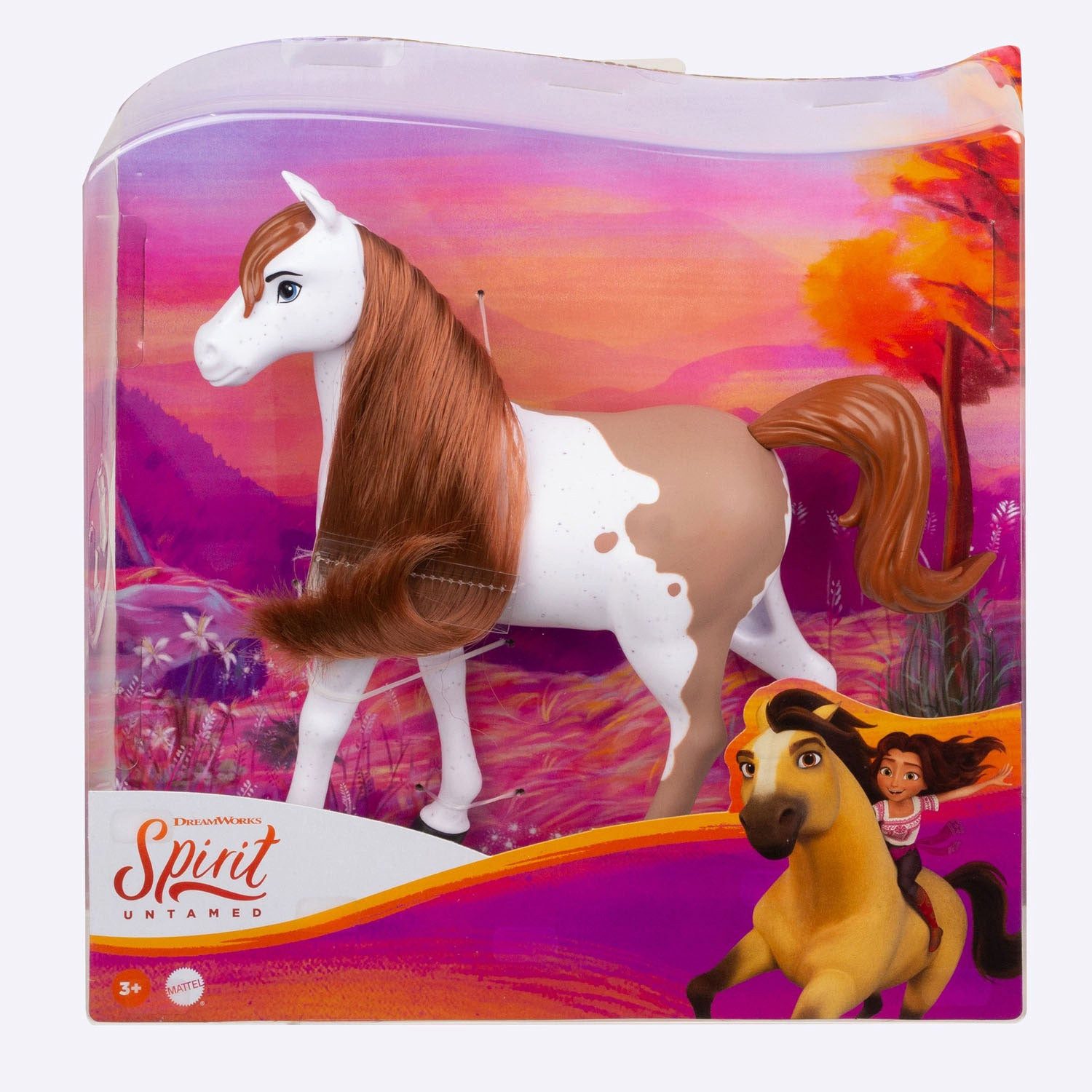 Mattel® Spiel Dreamworks Spirit Mustang Stute - Bewegliches Pferd mit langer Mähne