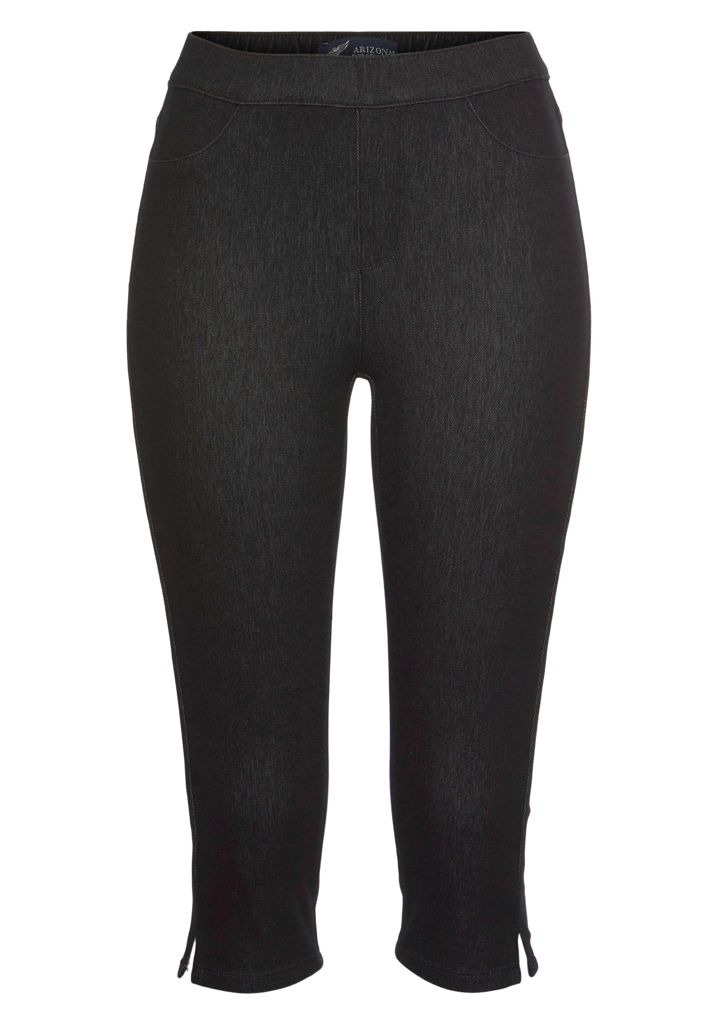 Arizona Jogg Pants in Waist High Denim-Optik black