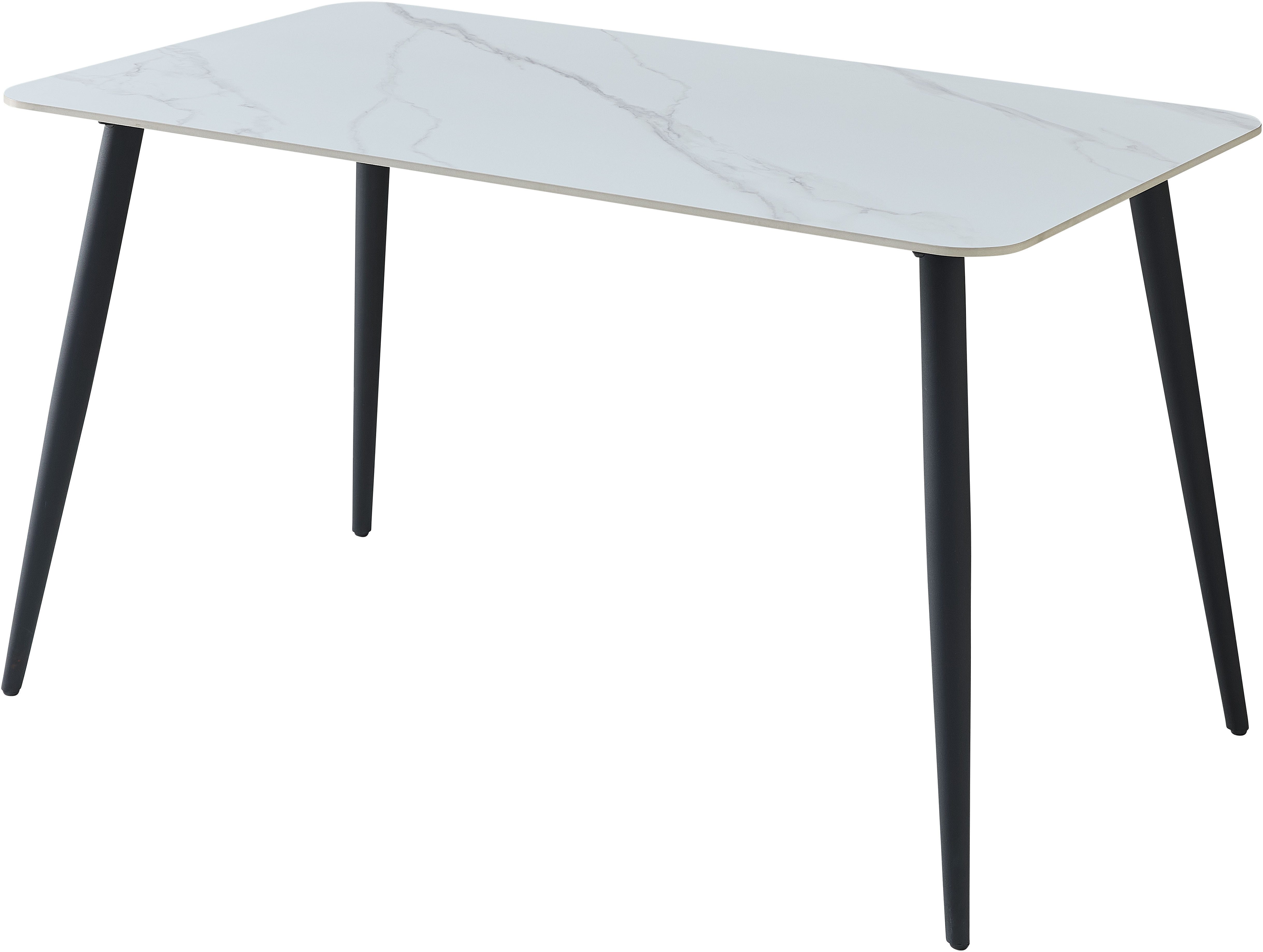 Stolkom Sp.z.o.o. Esstisch Cody Esszimmertisch Keramik, Weiß marmoriert, Bx günstig online kaufen