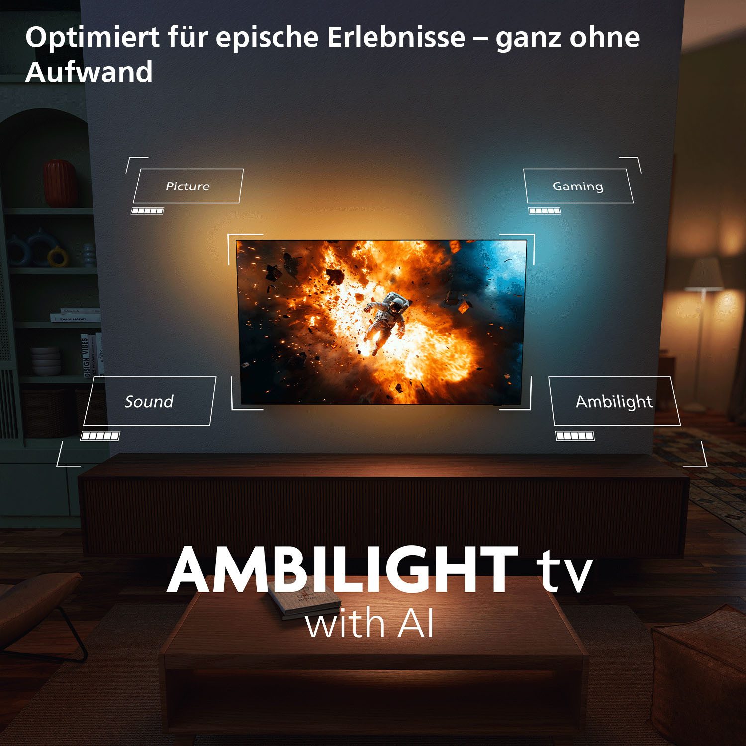 Philips 55PUS8001/12 LED-Fernseher (139 cm/55 Zoll, 4K Ultra HD, Smart-TV)