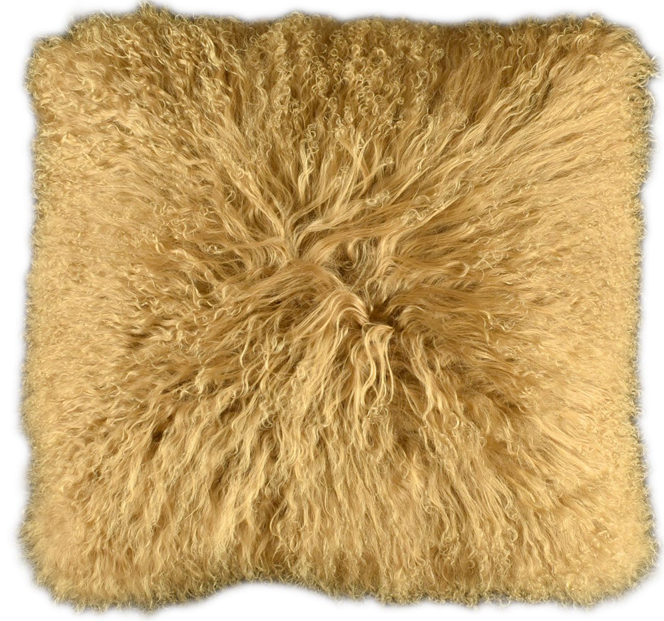 Dekokissen Echtes Tibet Lammfell Kissenbezug Grau Schwarz Braun Beige oder Weiß