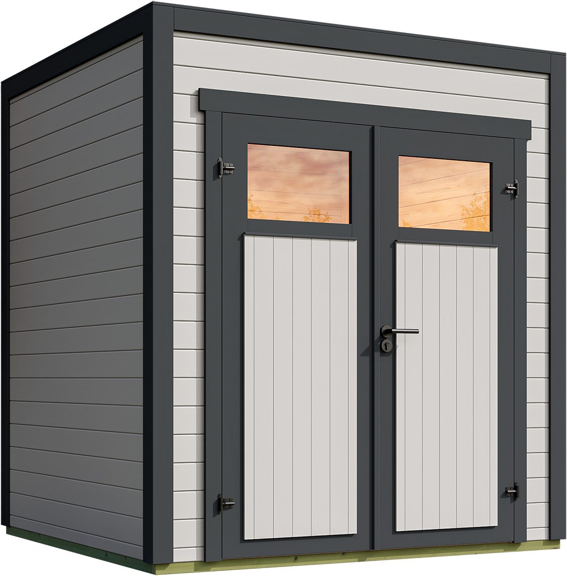 Thumbnail - weka Gartenhaus Batu/Nika 1, BxT: 200x207,4 cm, 28 mm starke Blockbohlen