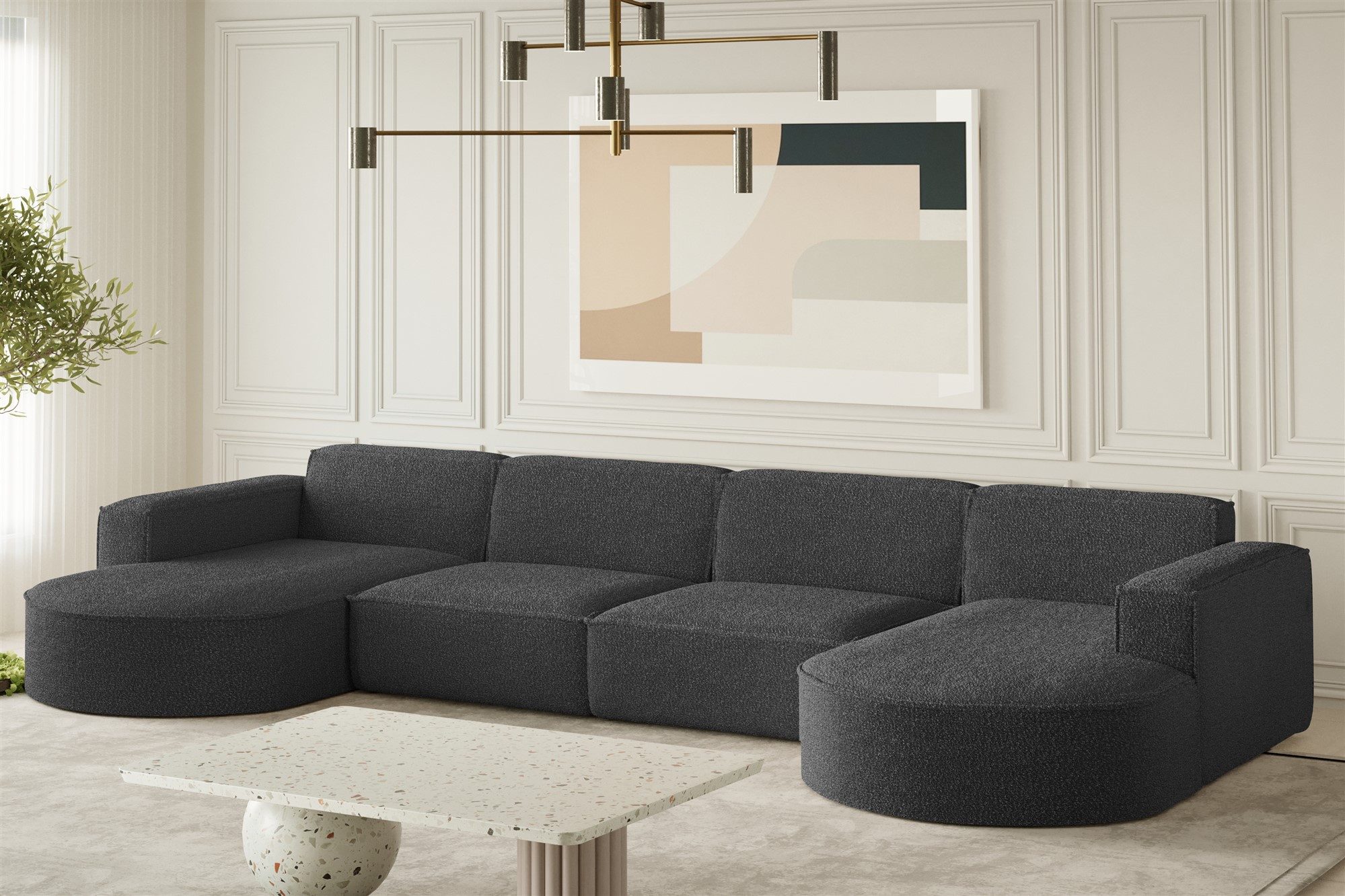 Fun Möbel Wohnlandschaft Wohnlandschaft Sofa PALMA günstig online kaufen