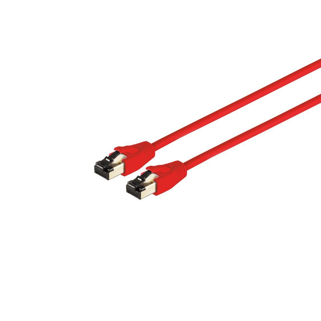 S/CONN maximum connectivity® Patchkabel cat 8.1 F/FTP PIMF LSZH rot 3,0m LAN-Kabel, RJ-45, (300 cm)